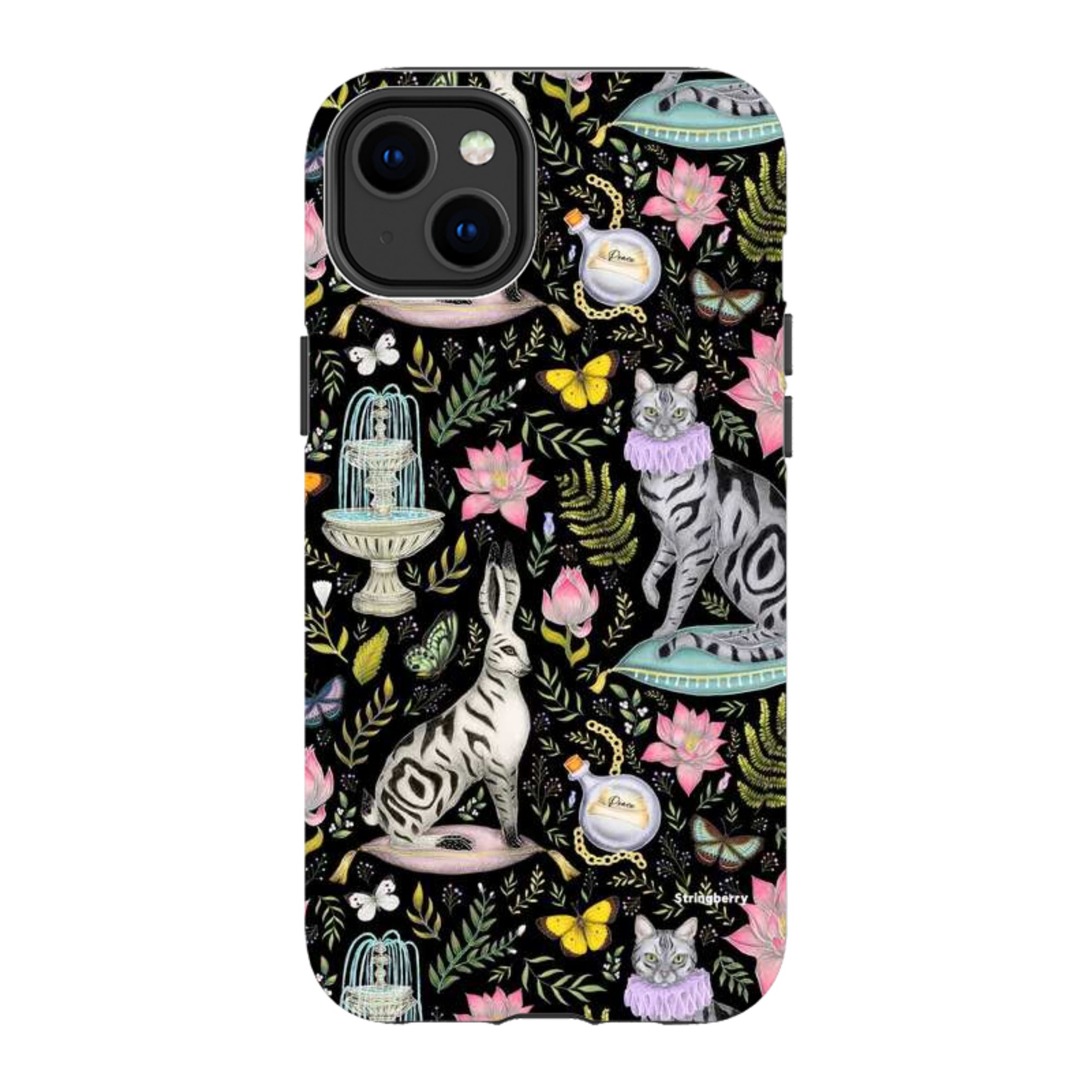 iPhone Tough Case - Lotus Garden By Catherine Rowe