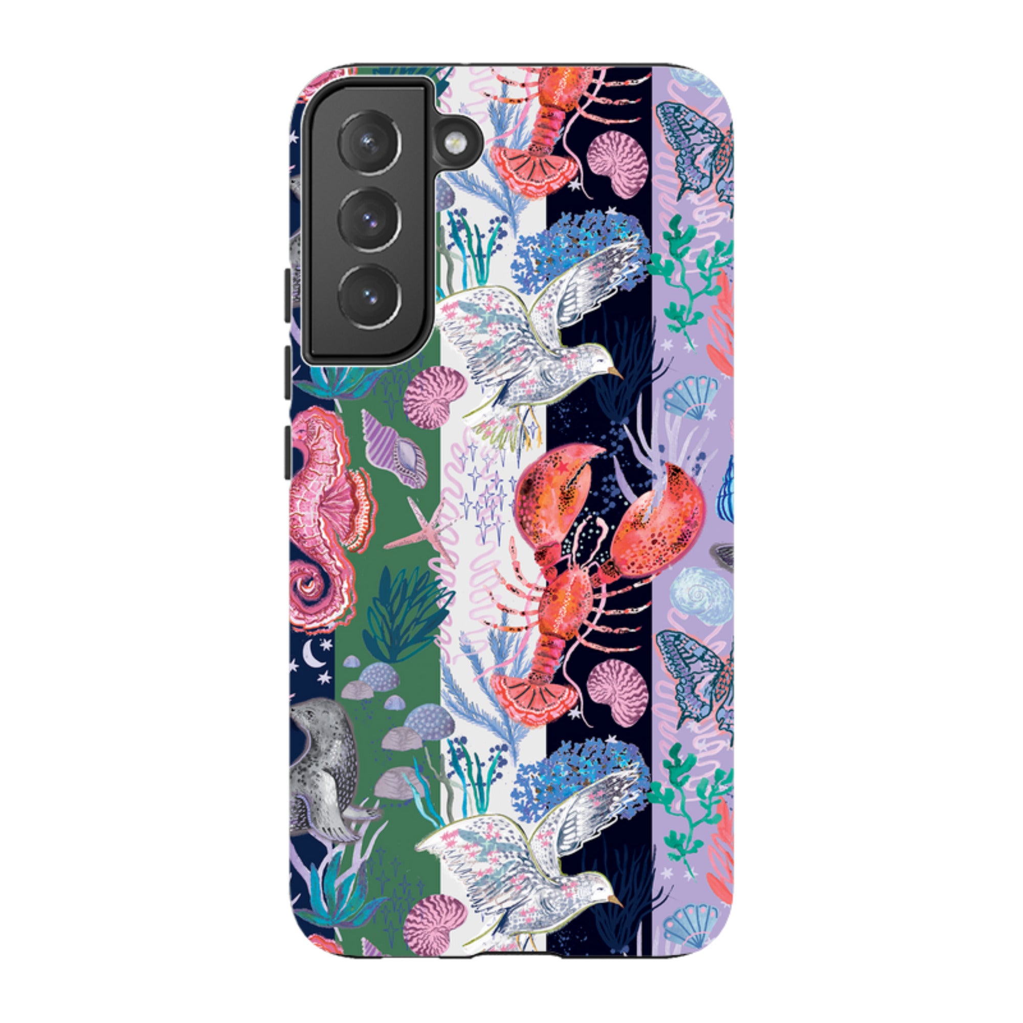 Samsung Tough  Case - Coastal Calling Stripe I By Emma Frances Grant
