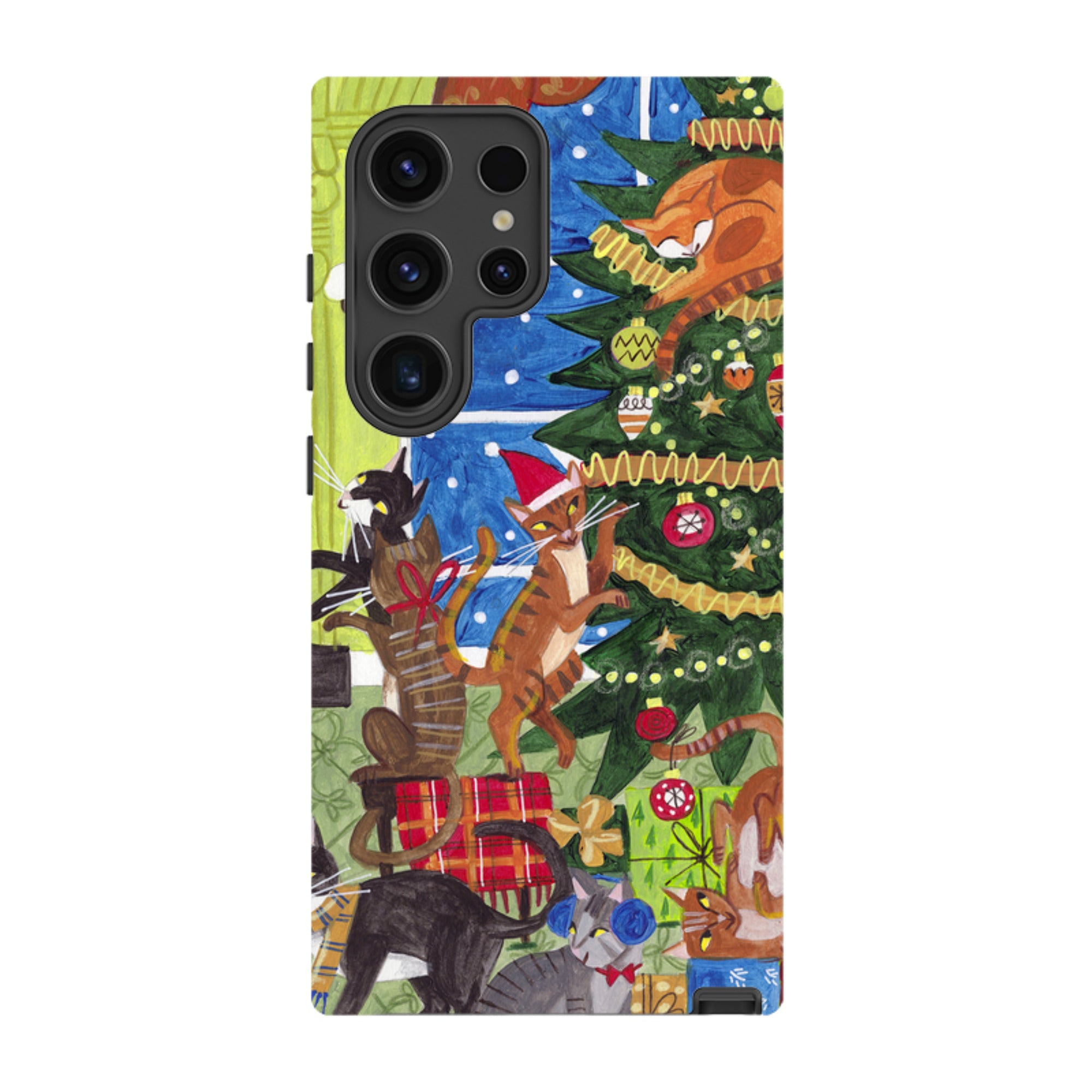 Samsung Tough Case - Christmas cats By Caroline Bonne Muller