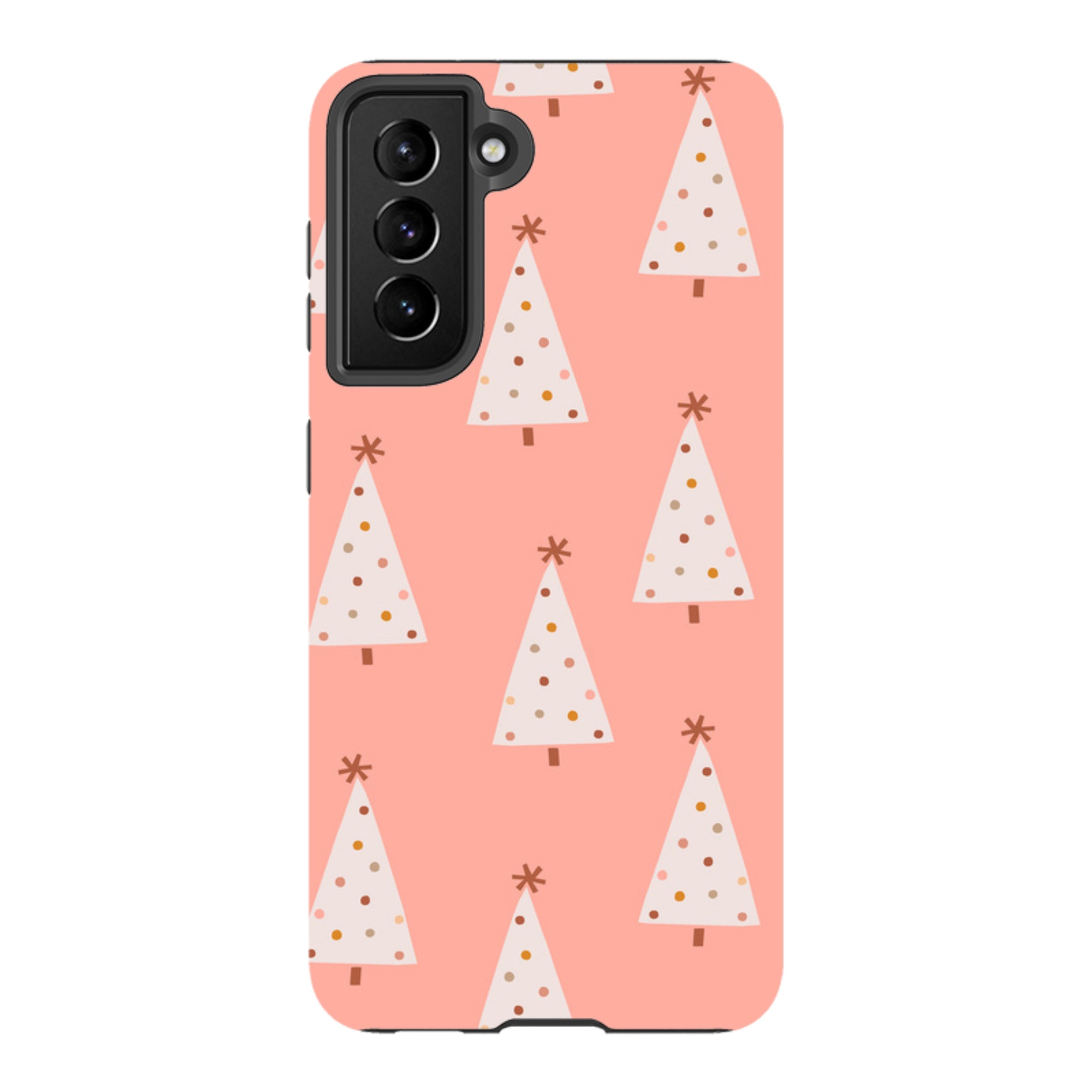 Samsung Tough Case - Pink Xmas Trees