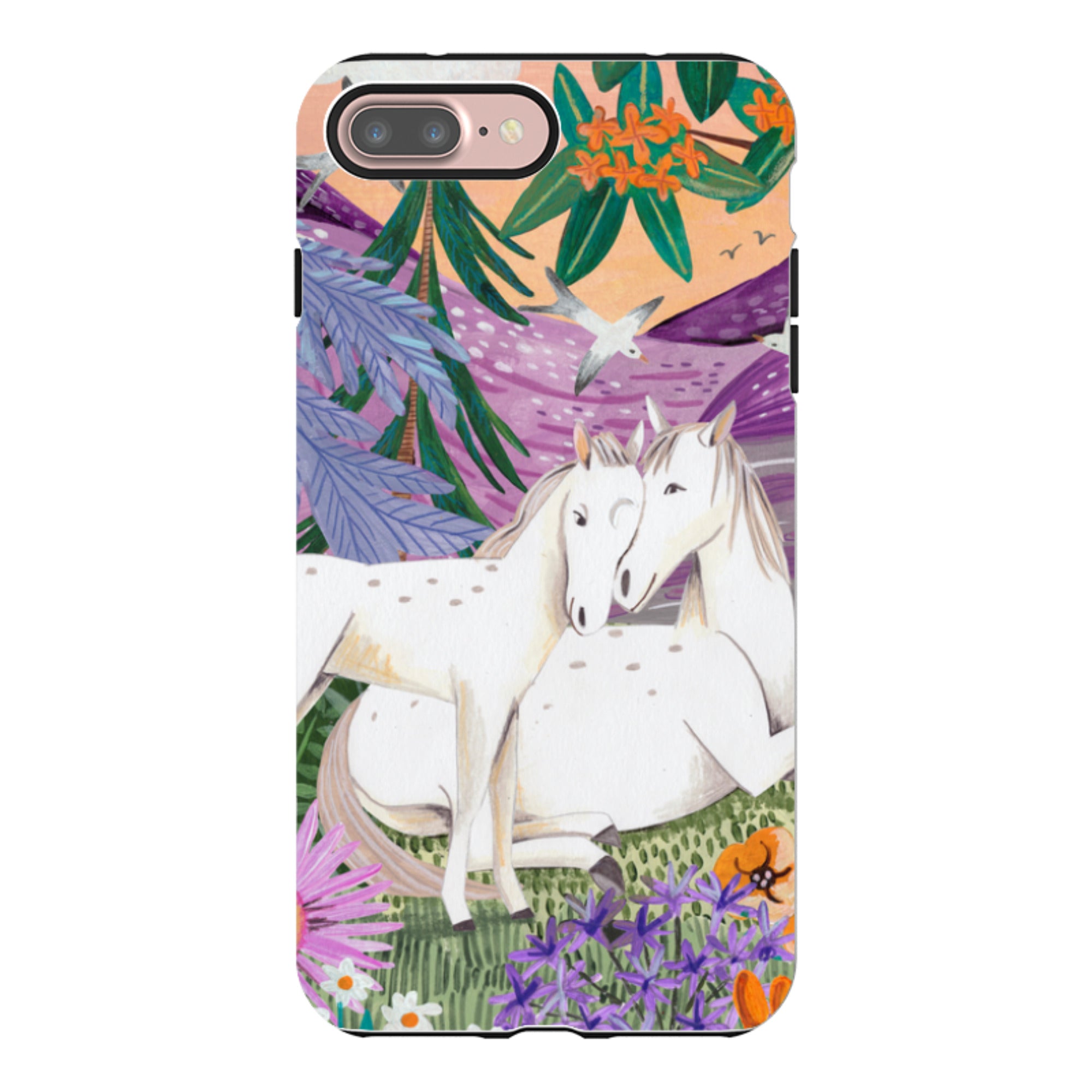 iPhone Tough Case - Horses By Caroline Bonne Muller