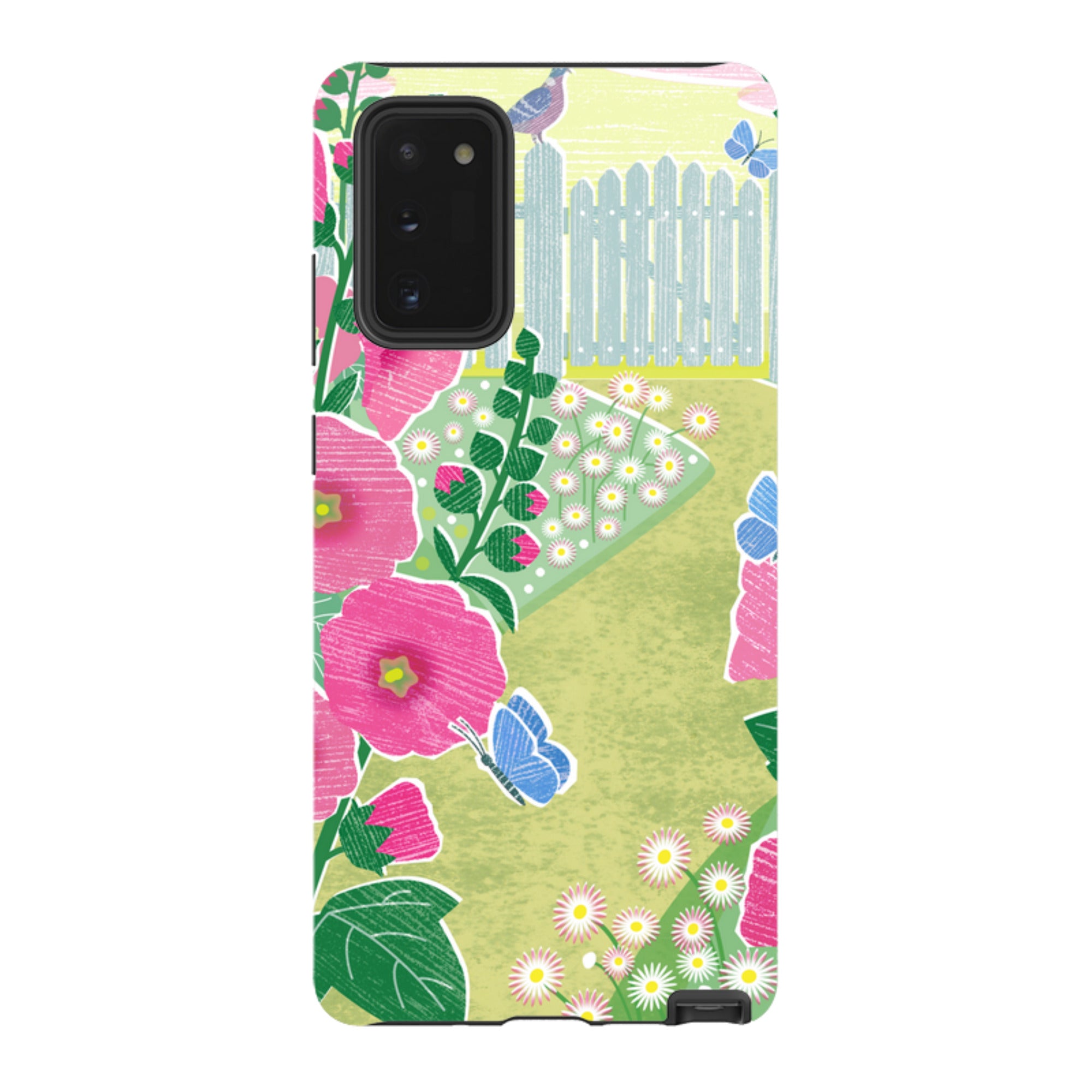Samsung Tough Case - Hollyhocks By Liane Payne