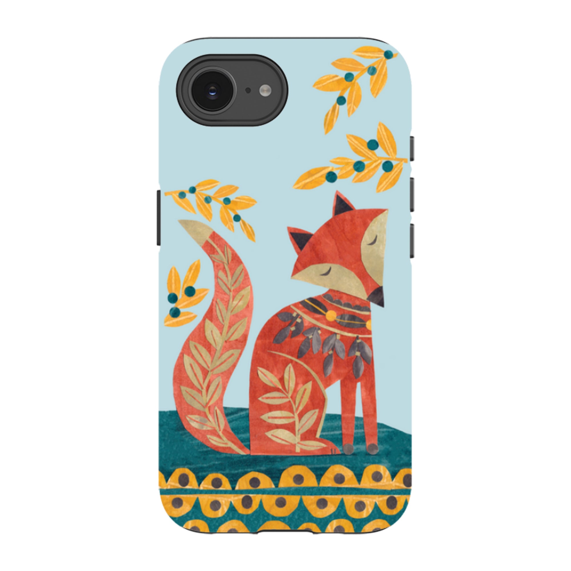 iPhone Tough Case - Folk Foxie By Tracey English