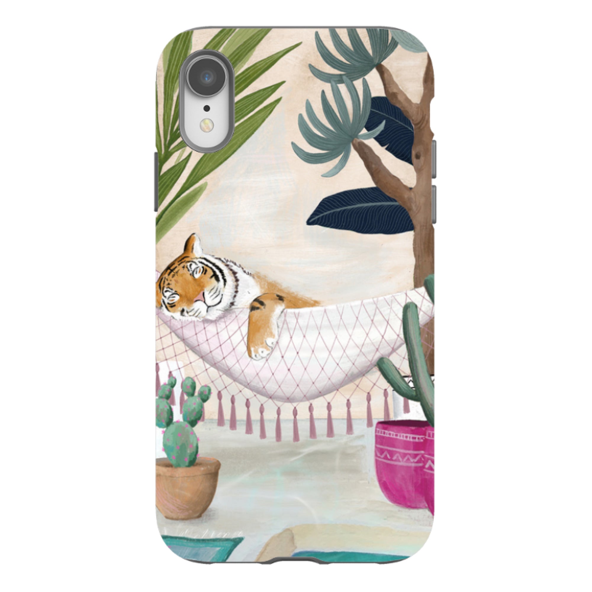 iPhone Tough Case - Tiger Hammock By Bex Parkin
