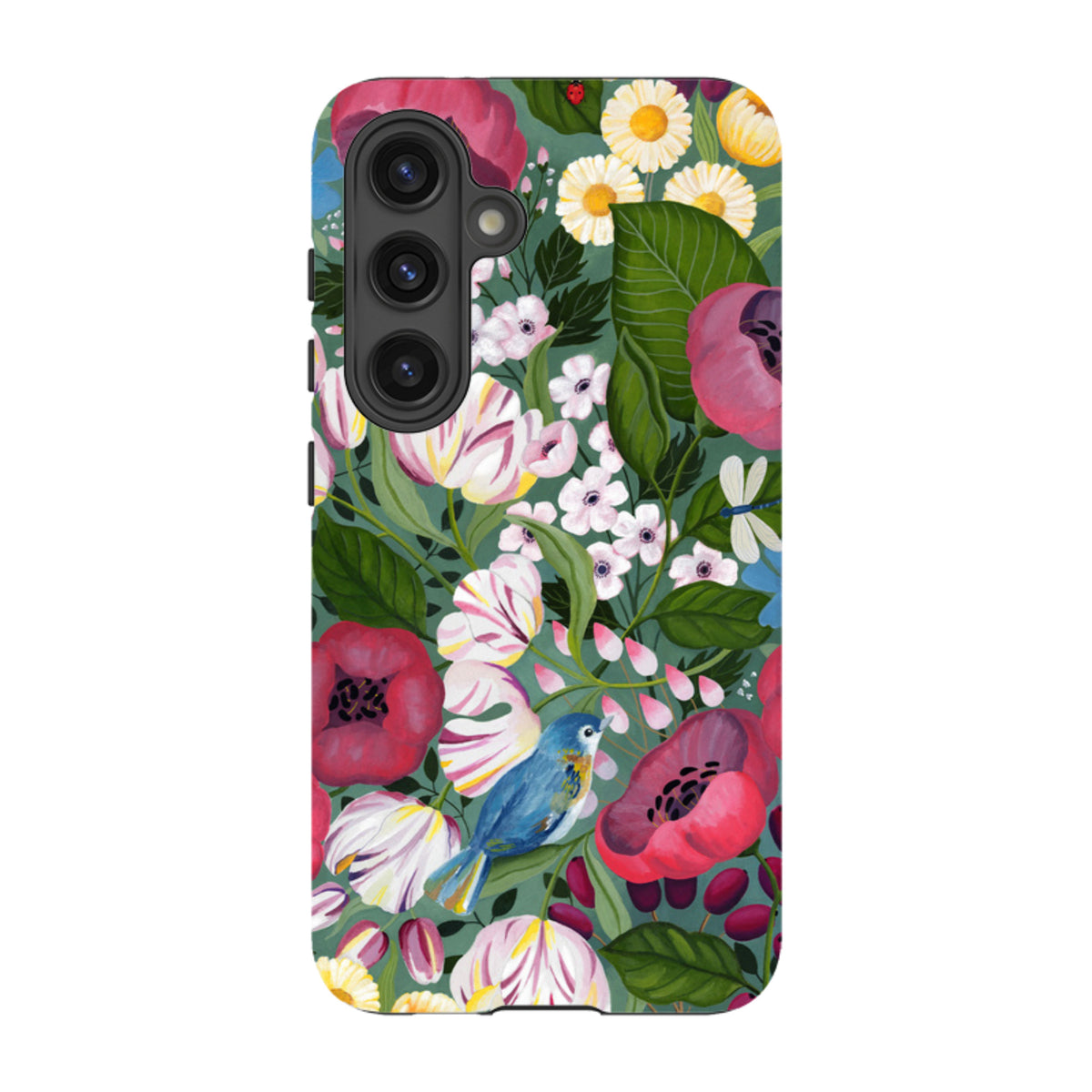 Samsung Tough Case - Bluebird Flowers By Bex Parkin