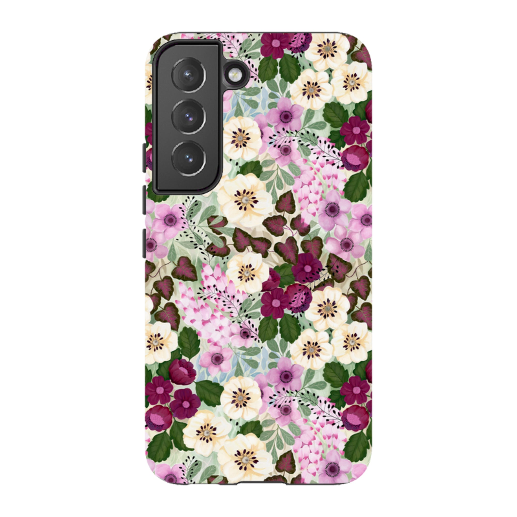 Samsung Tough Case - Purple Flowers By Bex Parkin