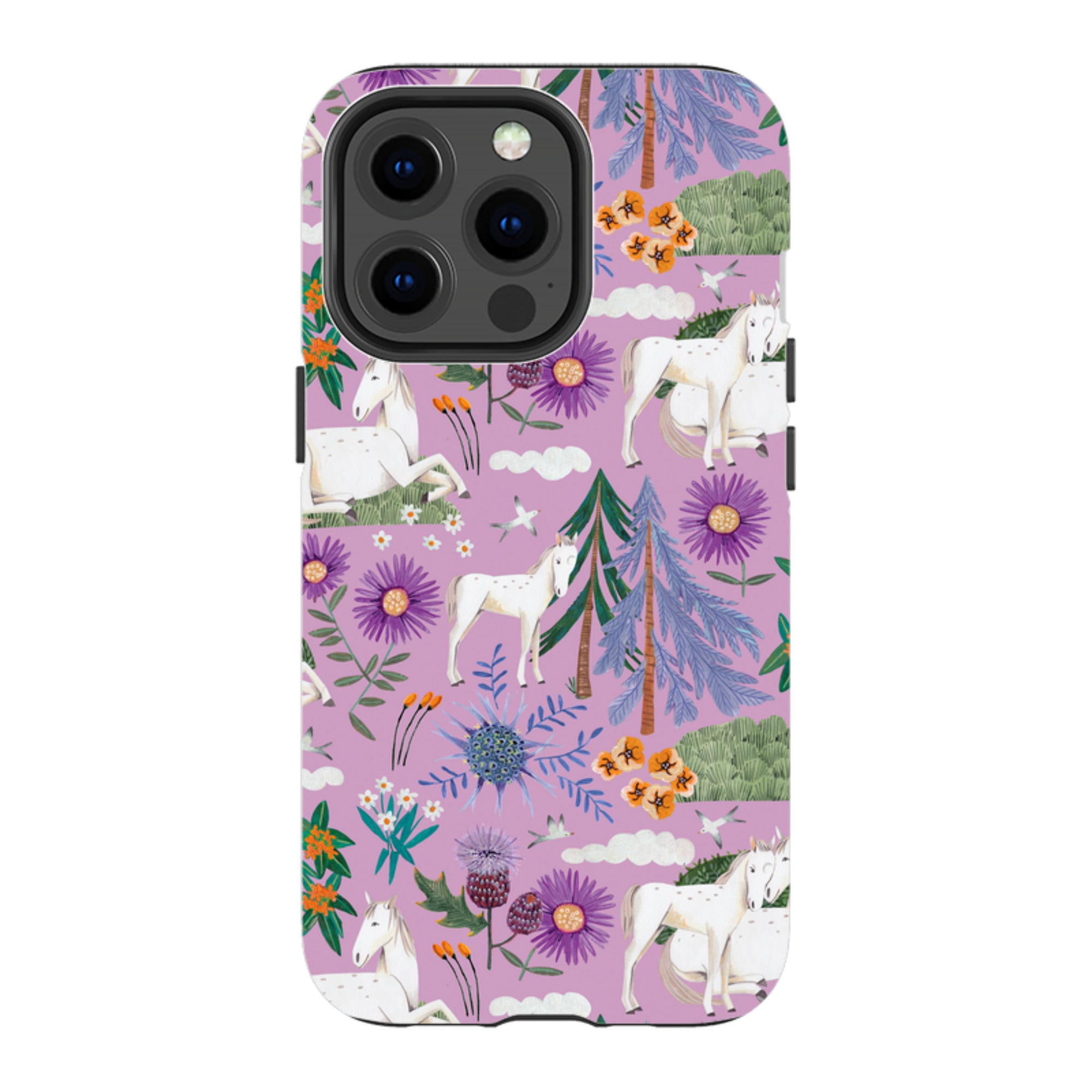 iPhone Tough Case - Horse Pattern II By Caroline Bonne Muller