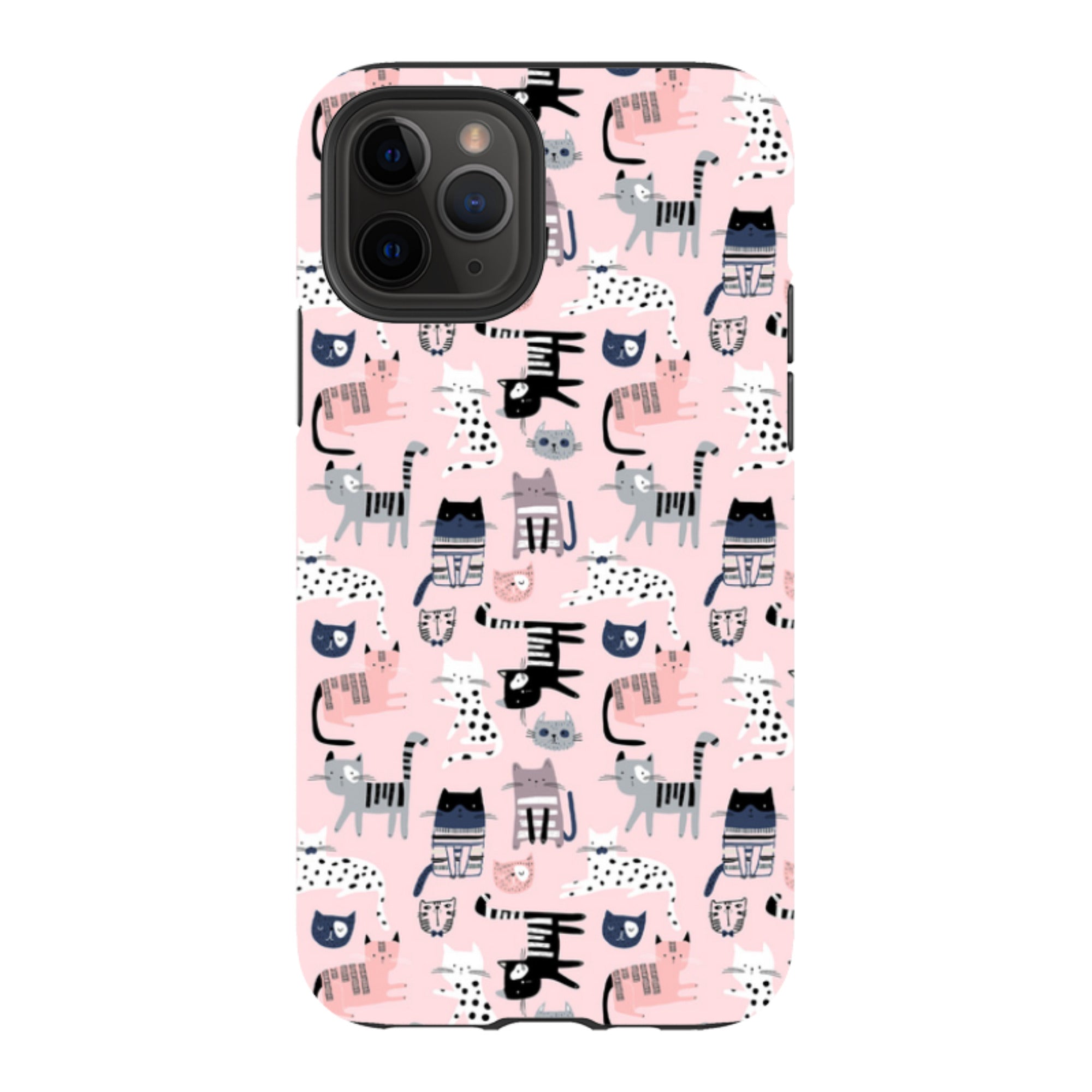 iPhone Tough Case - Cat-titude Pattern