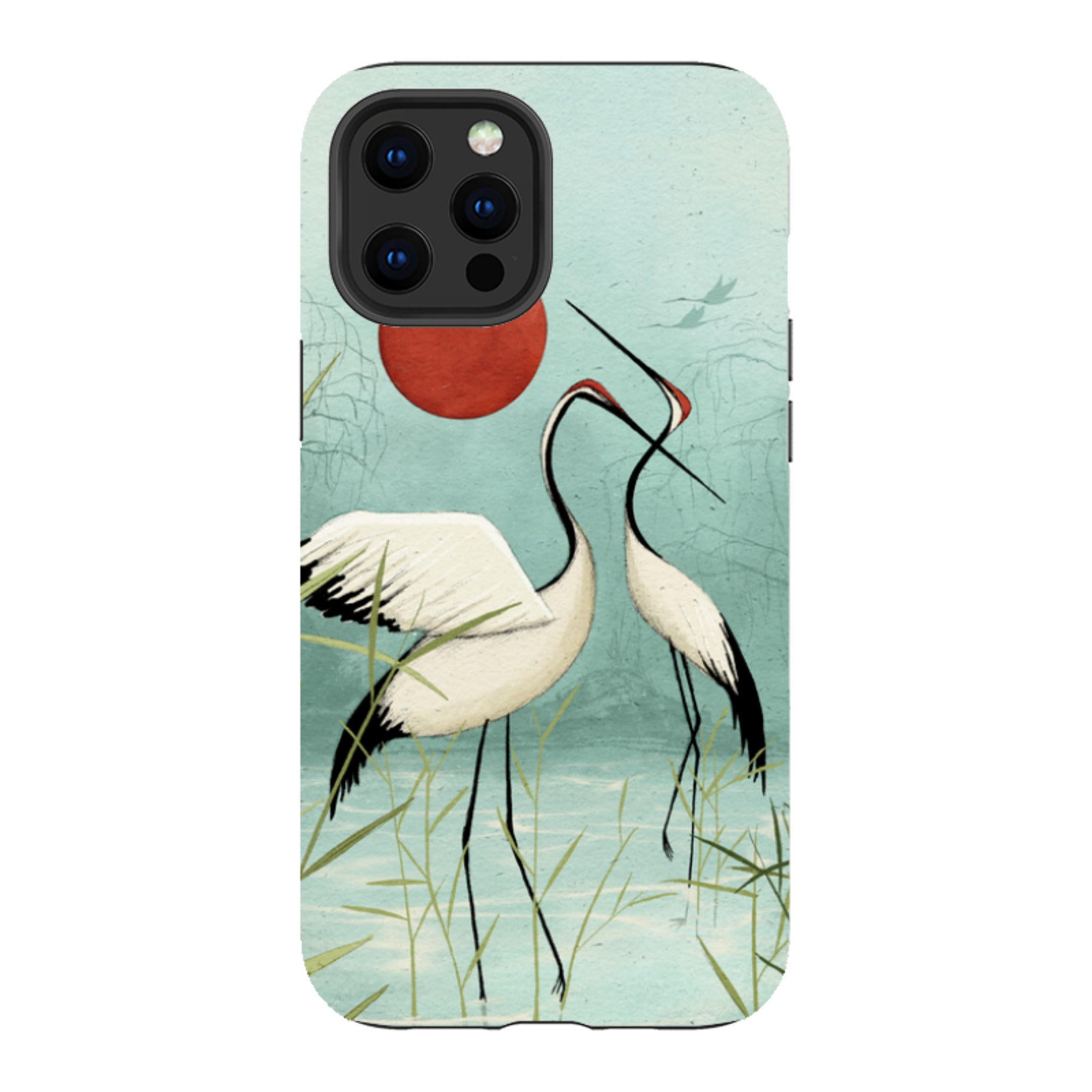 iPhone Tough Case - Cranes By Maja Lindberg