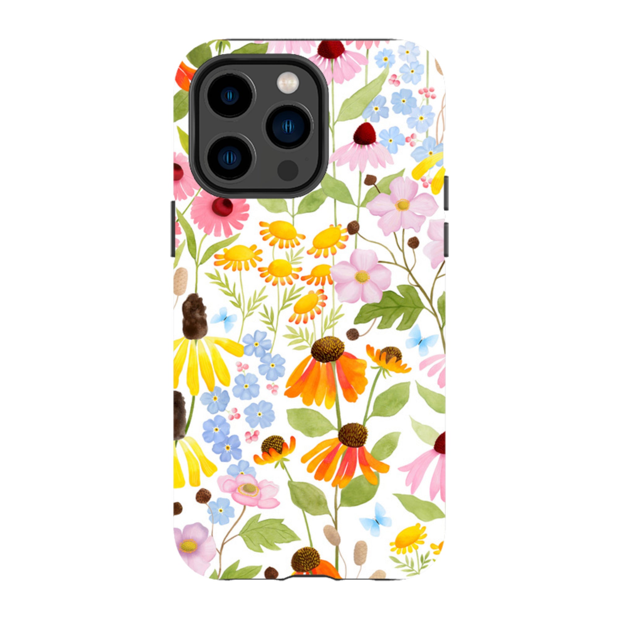 iPhone Tough Case - Wildflower Pattern By Bex Parkin