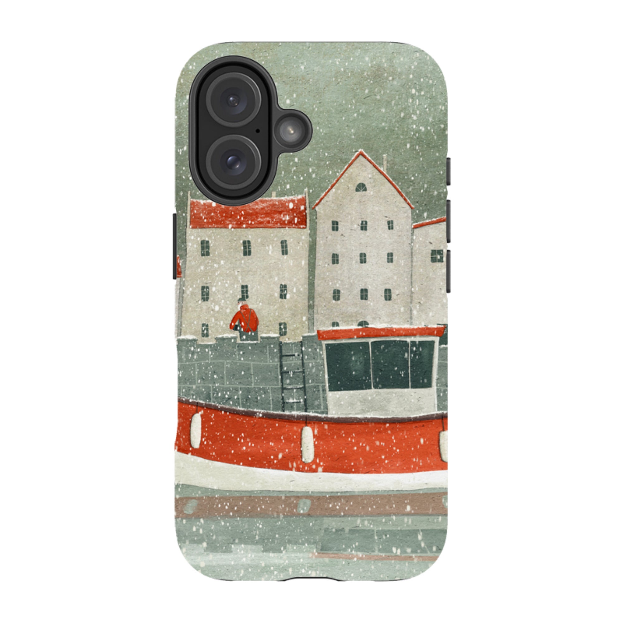 iPhone Tough Case - Christmas Harbour By Maja Lindberg
