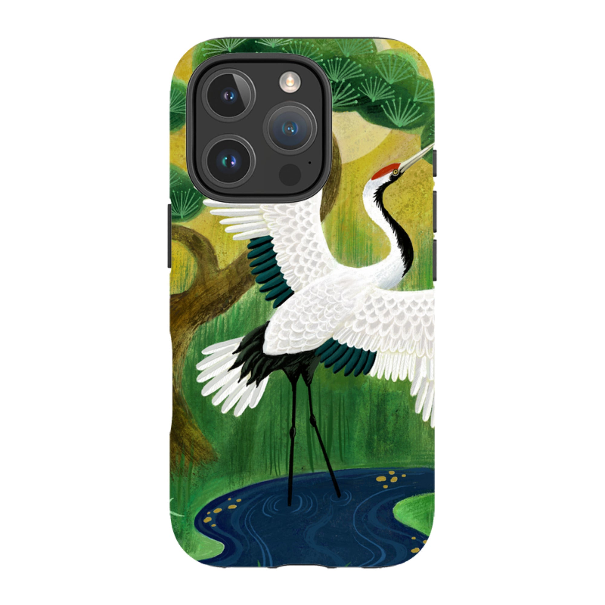 iPhone Tough Case - Crane By Bex Parkin