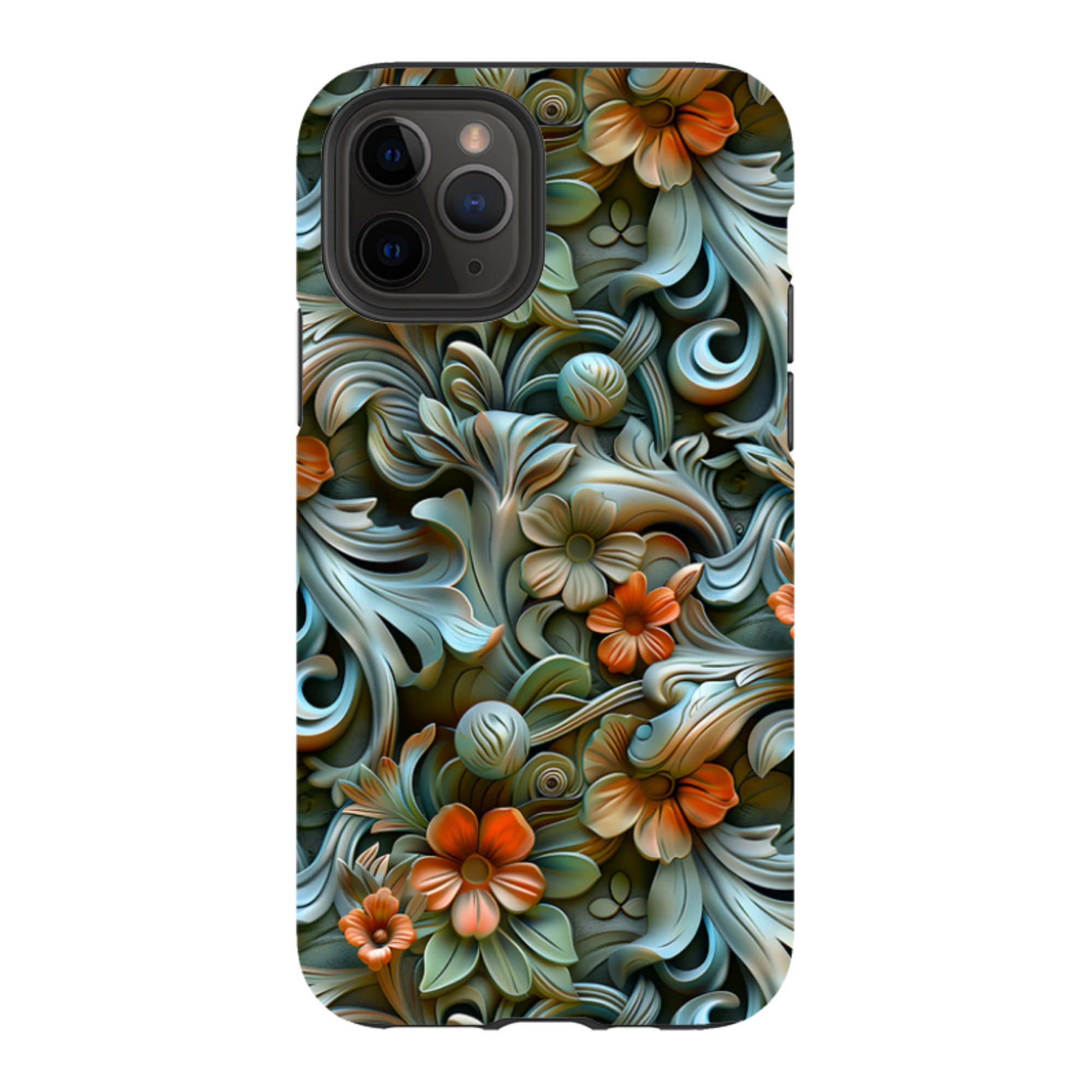 iPhone Tough Case -Clover Floral
