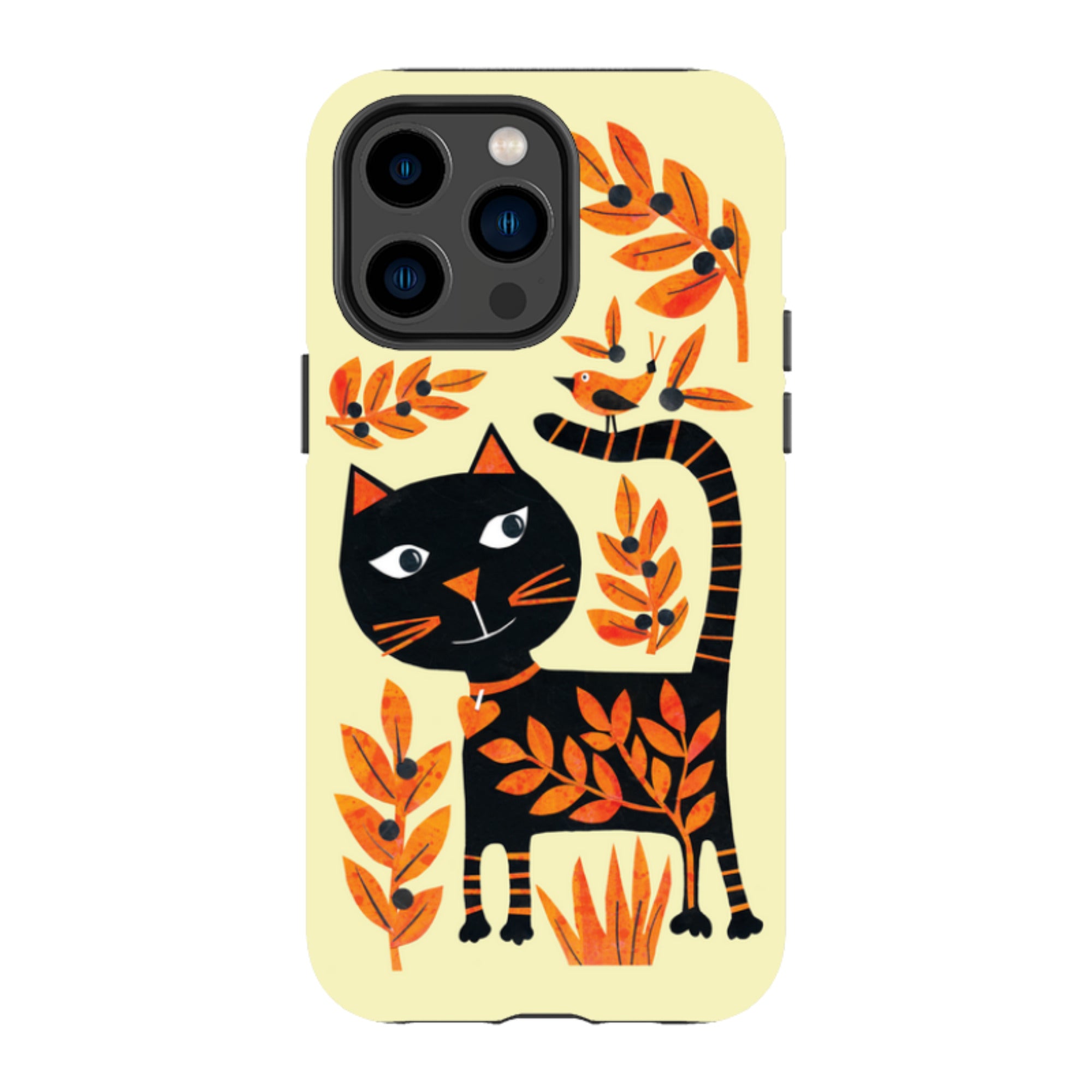 iPhone Tough Case - Halloween Folk Cat By Tracey English