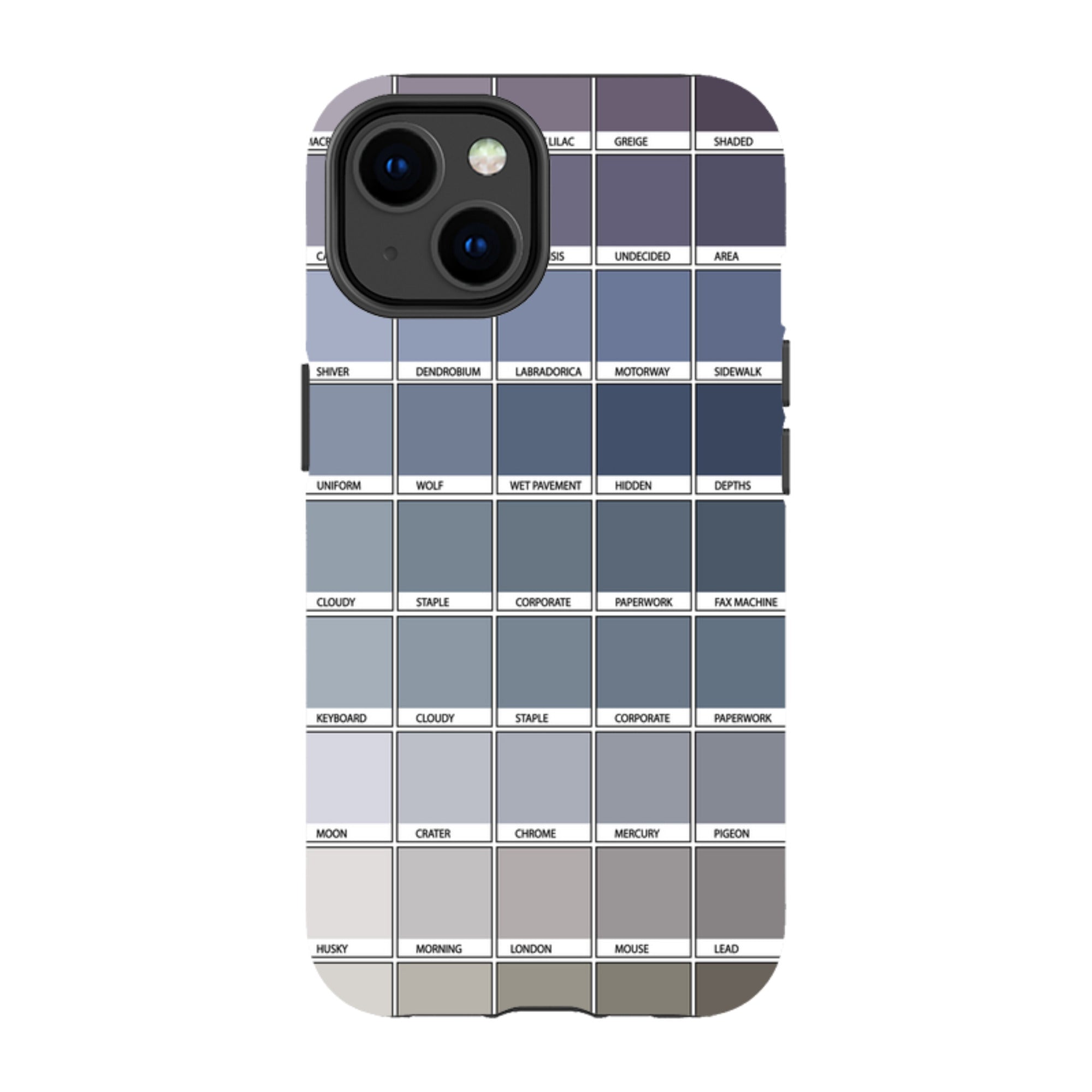 iPhone Tough Case - Grey Chromology By Kitty Joseph