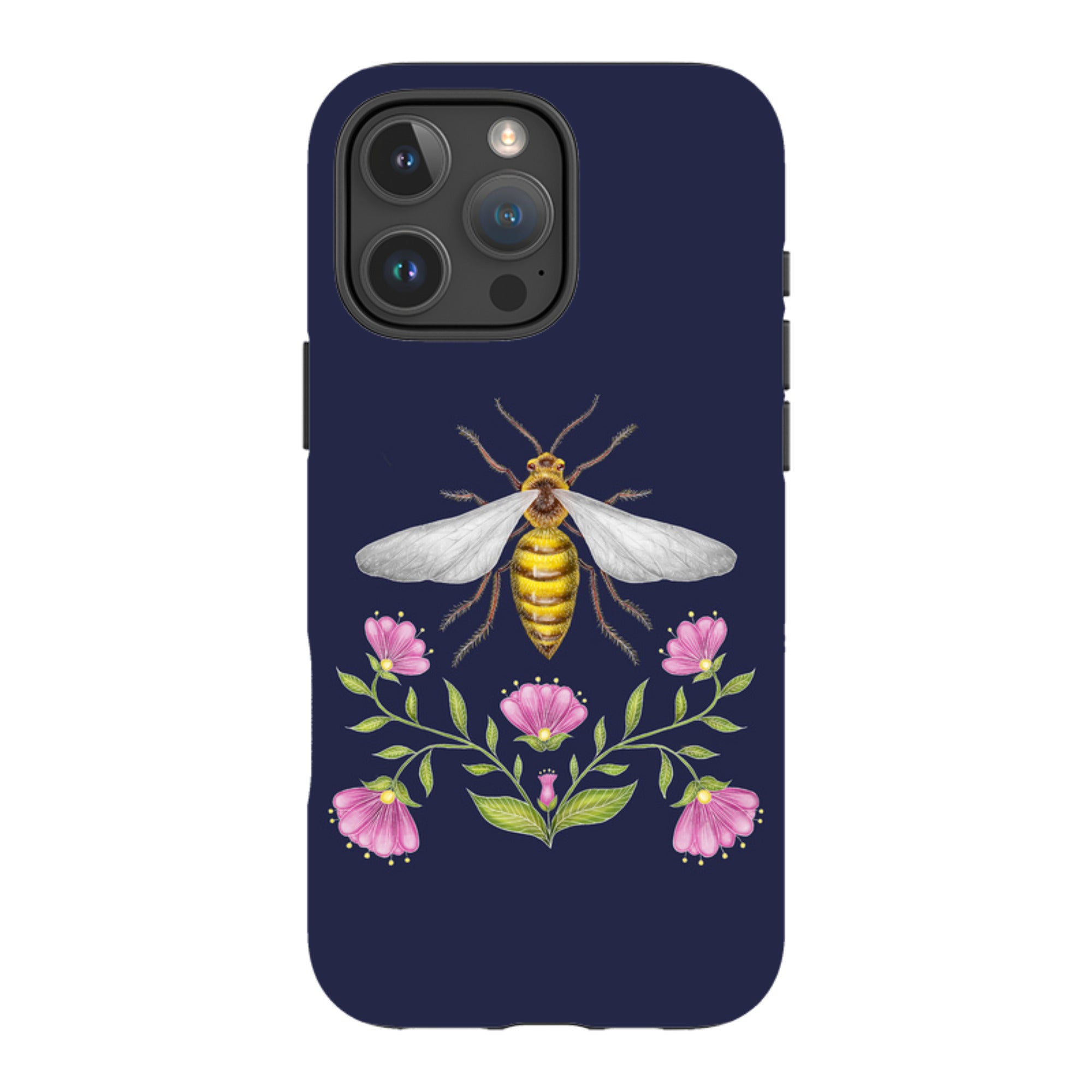 iPhone MagSafe Tough Case - Wings Of Freedom Navy By Catherine Rowe