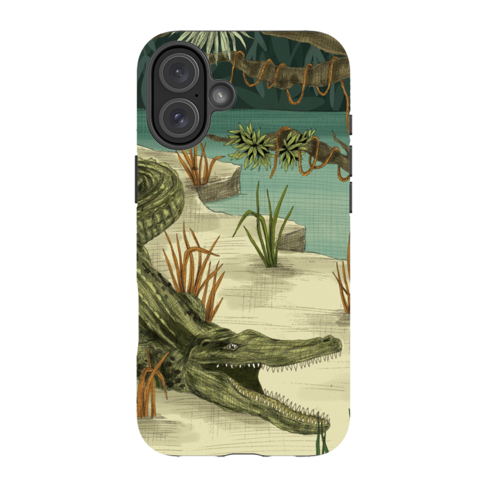 iPhone MagSafe Tough Case -  Crocodile By Jade Mosinski