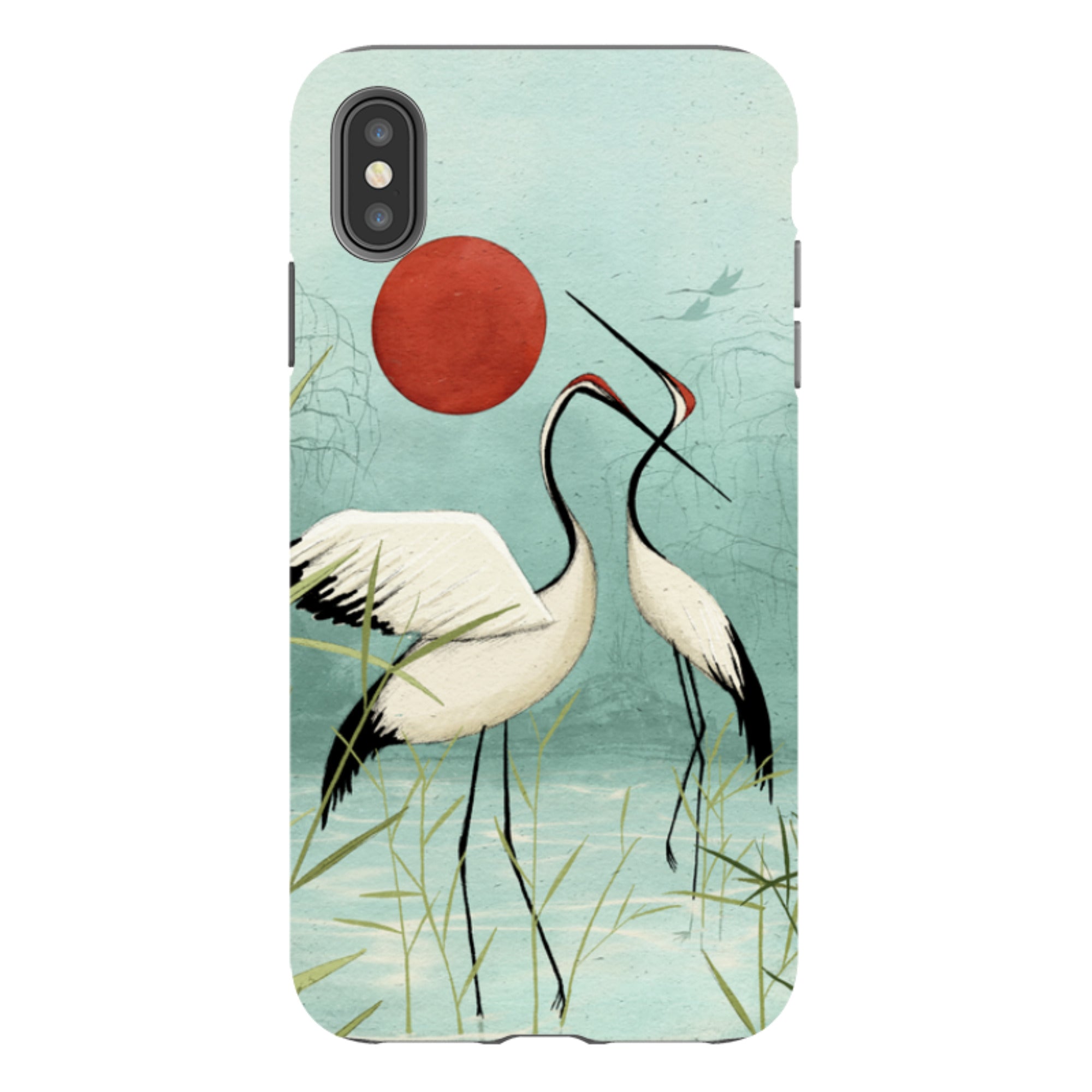 iPhone Tough Case - Cranes By Maja Lindberg
