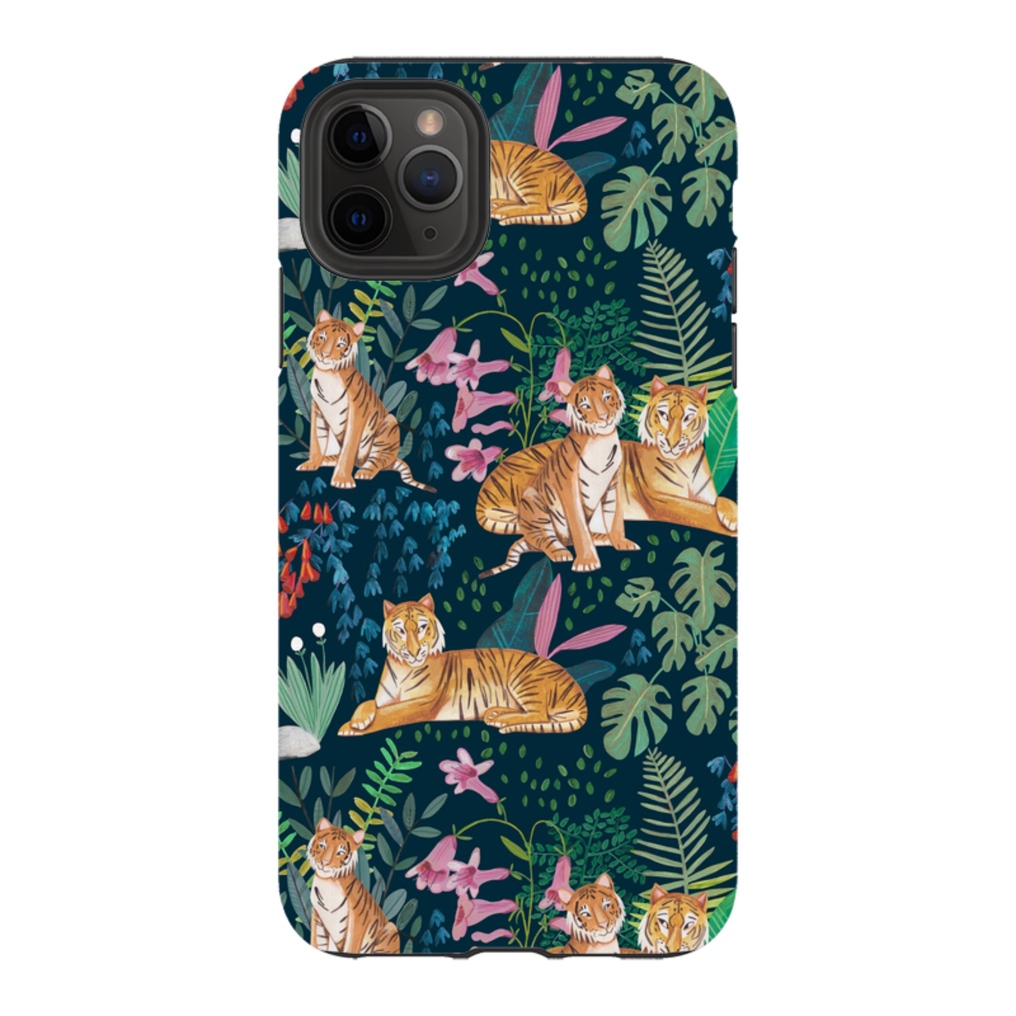 iPhone Tough Case - Tiger Pattern By Caroline Bonne Muller