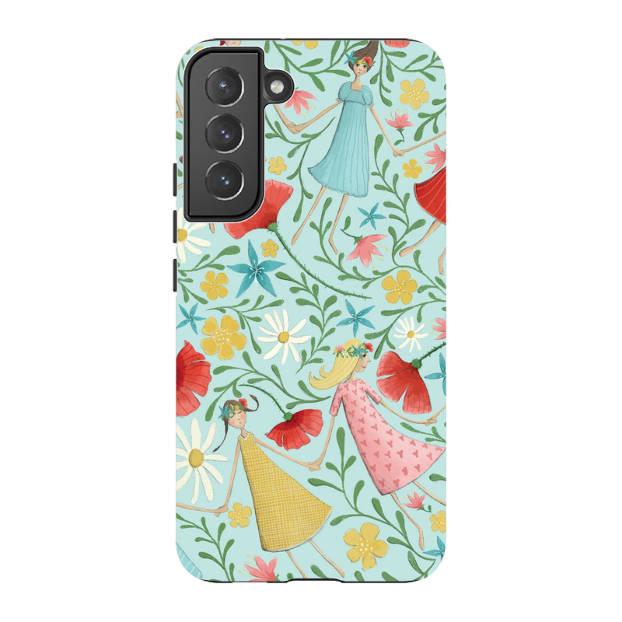 Samsung Tough Case - Midsummer Dance Blue By Maja Lindberg