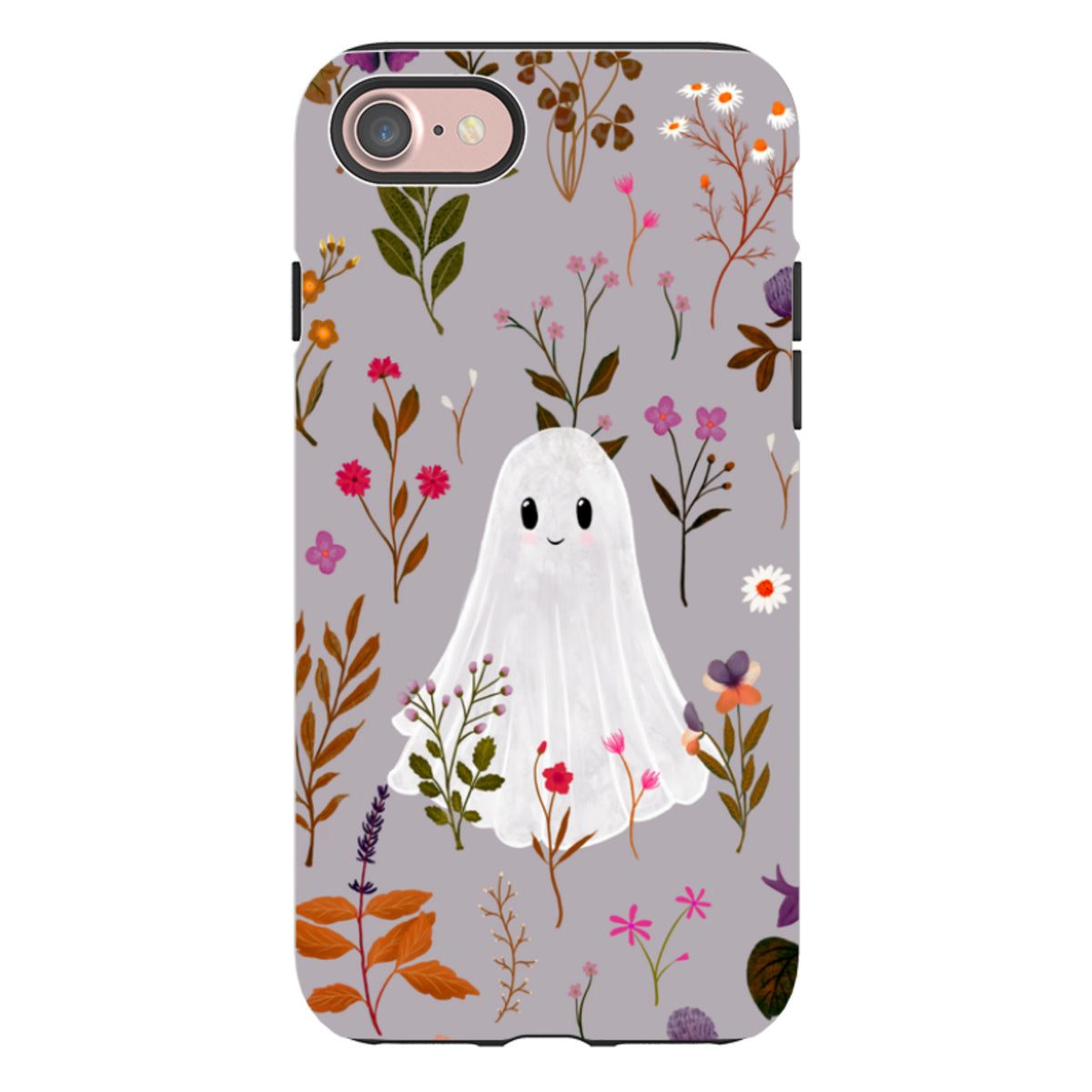 iPhone Tough Case - Ghost in the Garden - Mauve Multi By Katherine Quinn