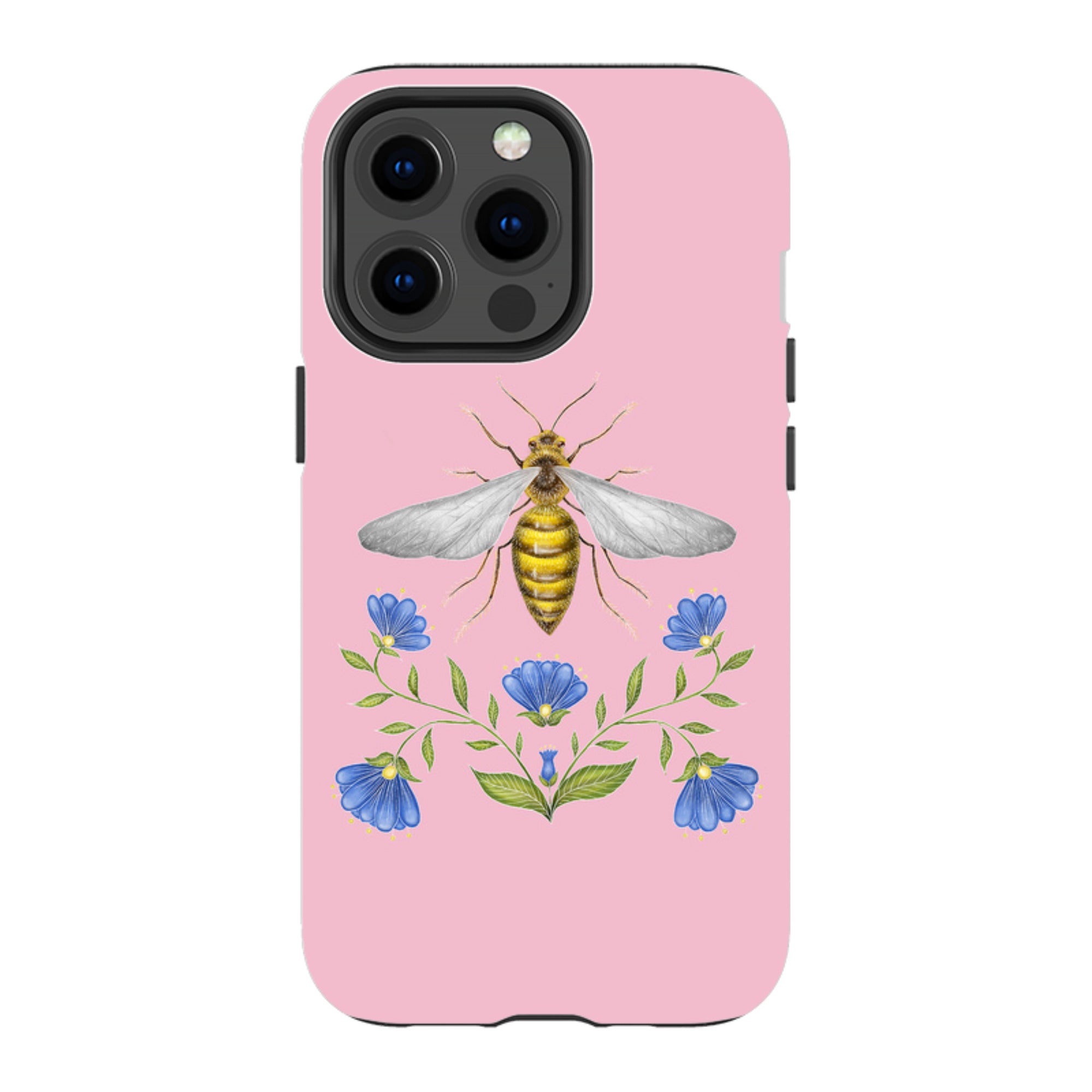 iPhone MagSafe Tough Case - Wings Of Freedom Pink By Catherine Rowe