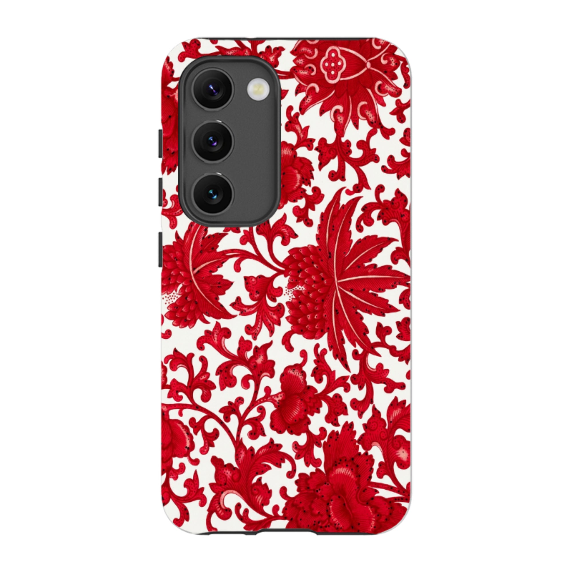 Samsung Tough Case - Red Chinoiserie Floral