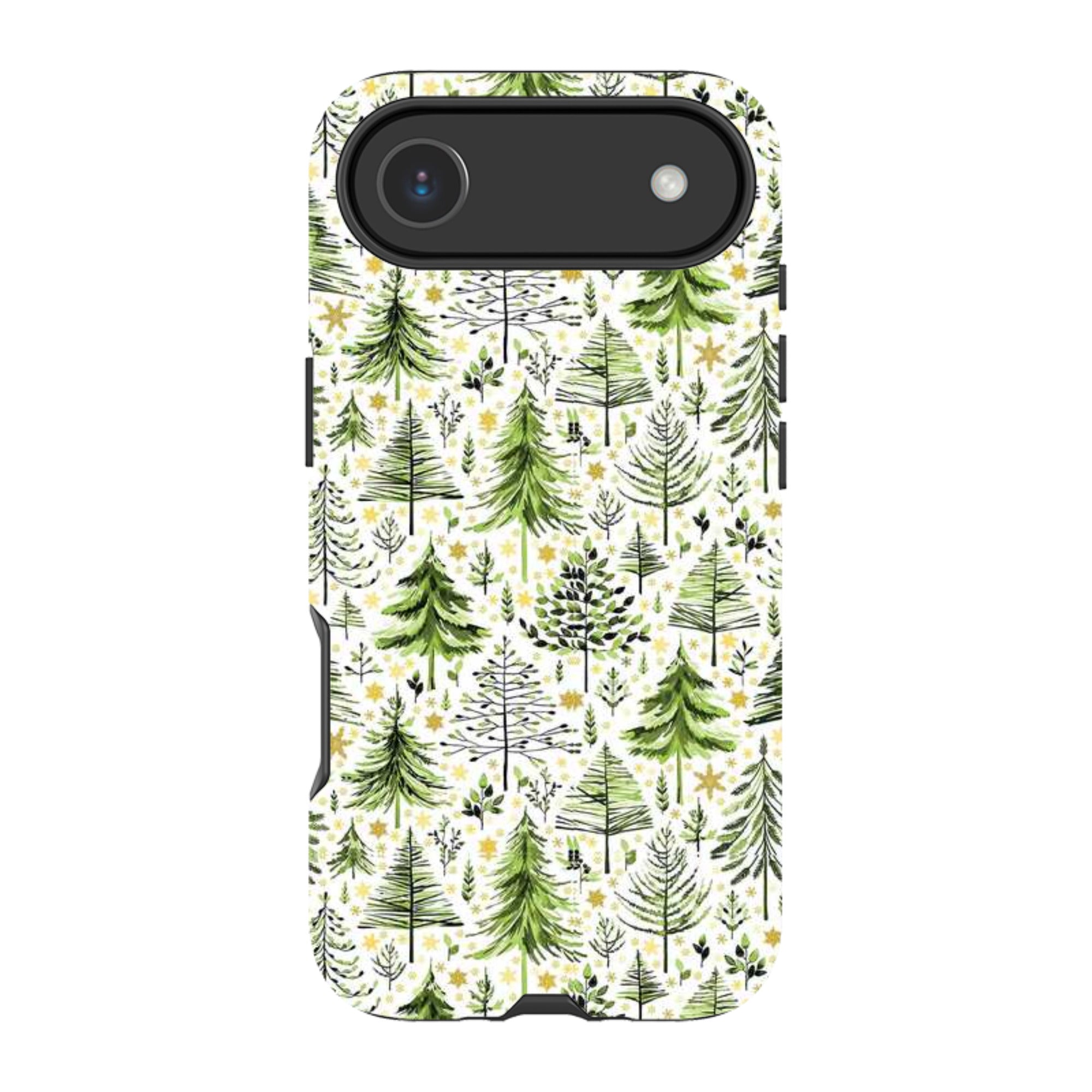 iPhone Tough Case - Green Xmas Trees By Elisabeth Haager
