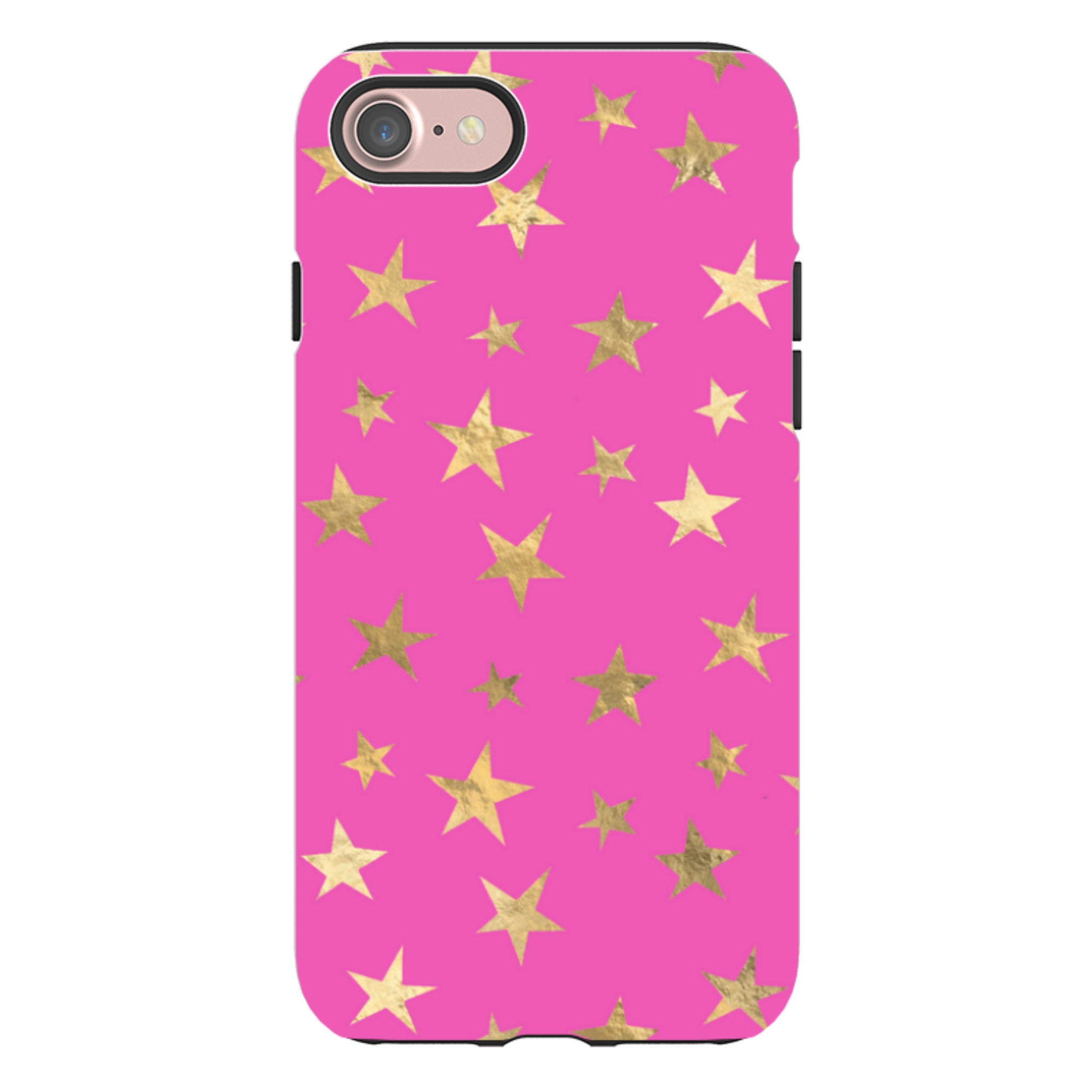 iPhone Tough Case - Pink and Gold Stars