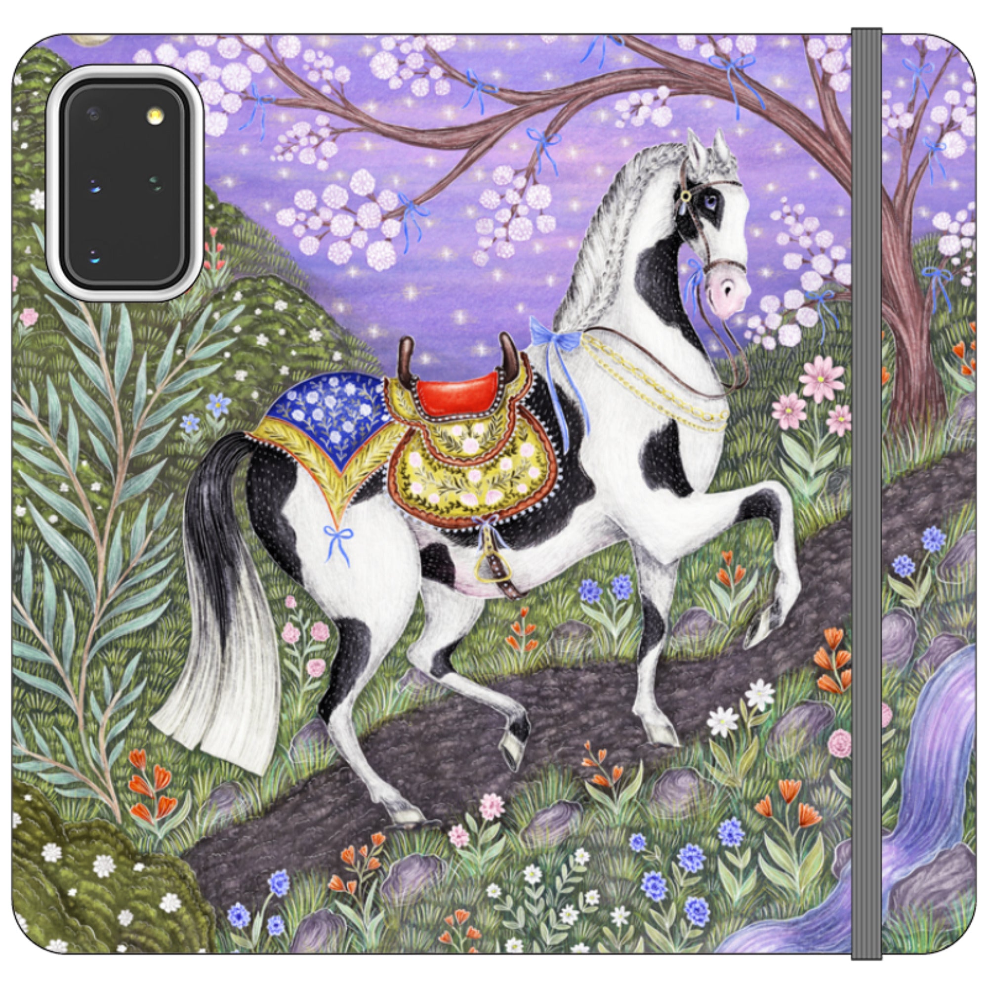 Sunset Steed Wallet Case By Catherine Rowe