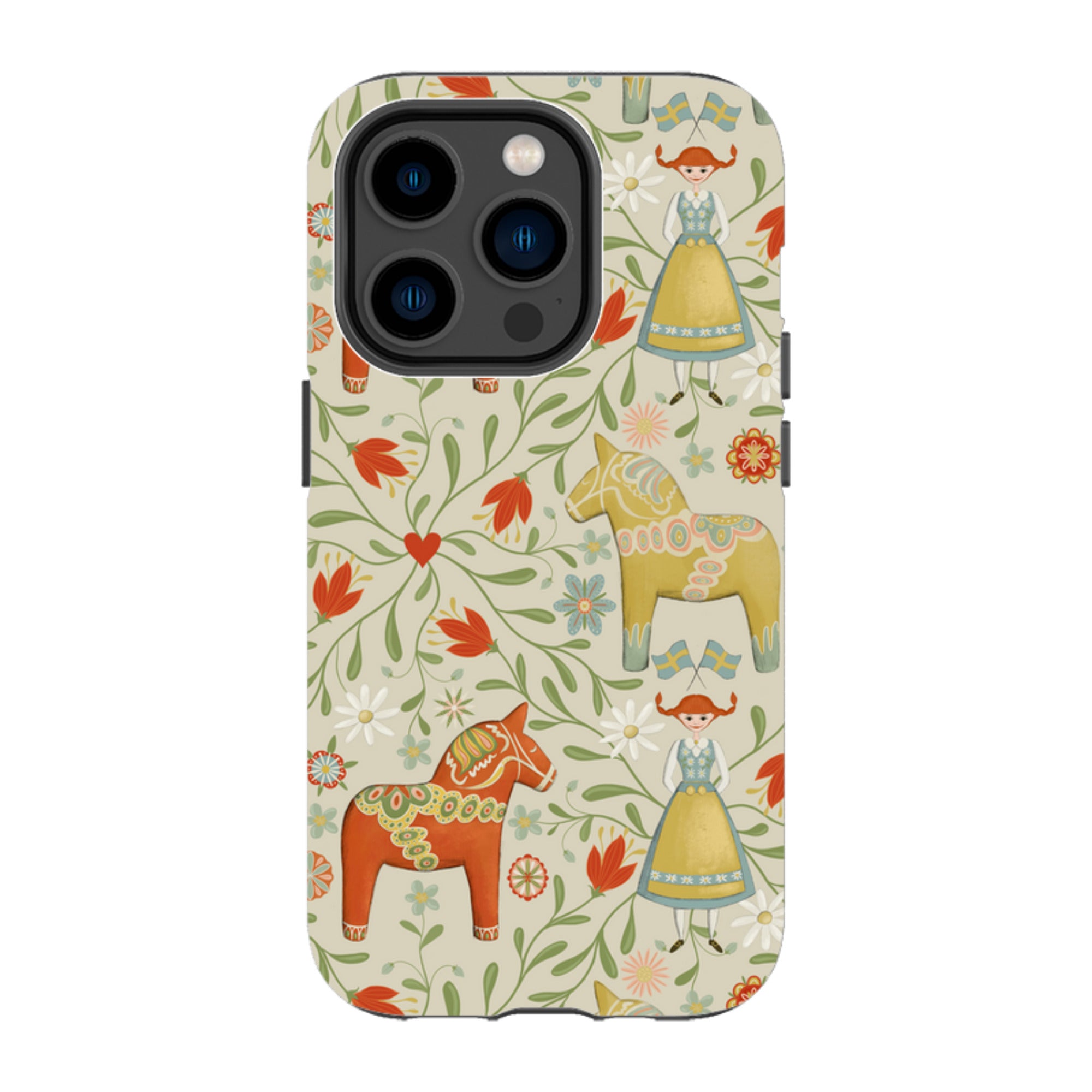 iPhone MagSafe Tough Case - Dala Horse By Maja Lindberg