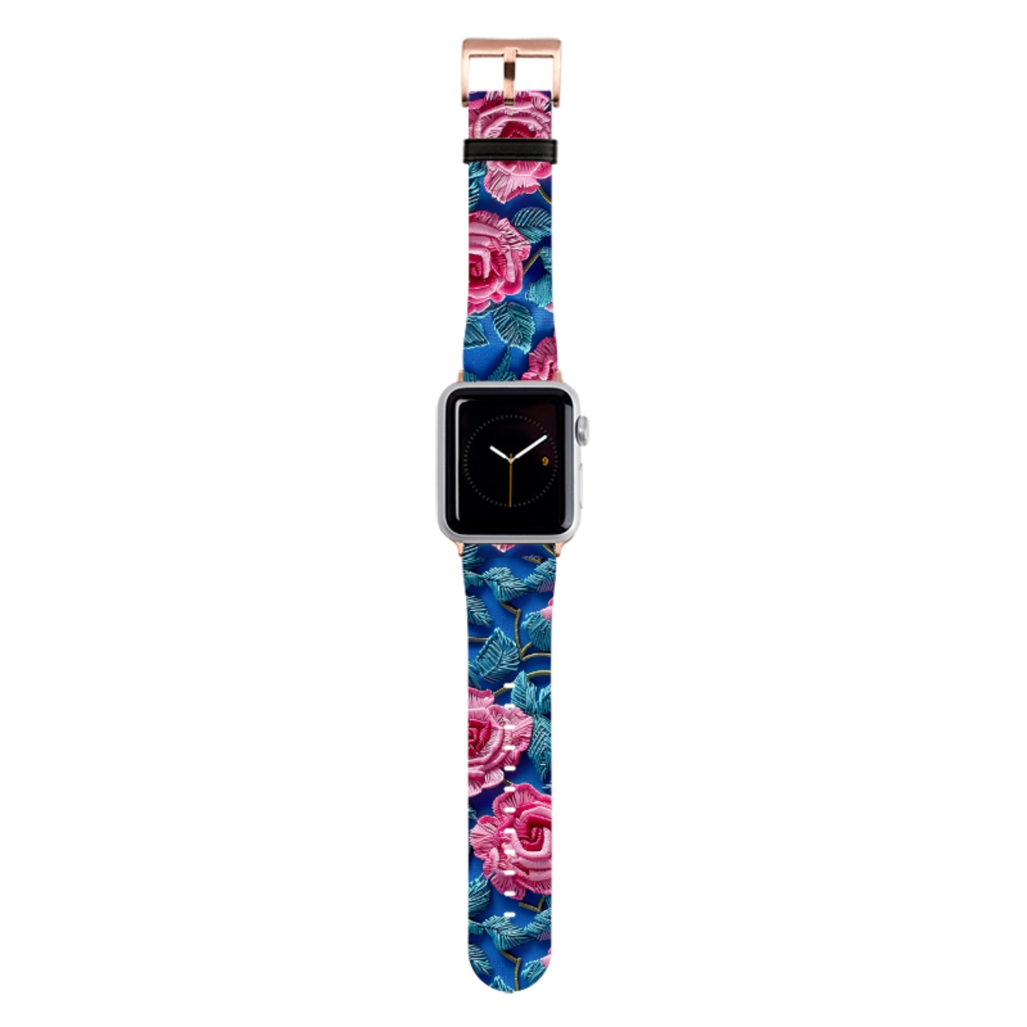 Blue Summer Roses Apple Watch Strap