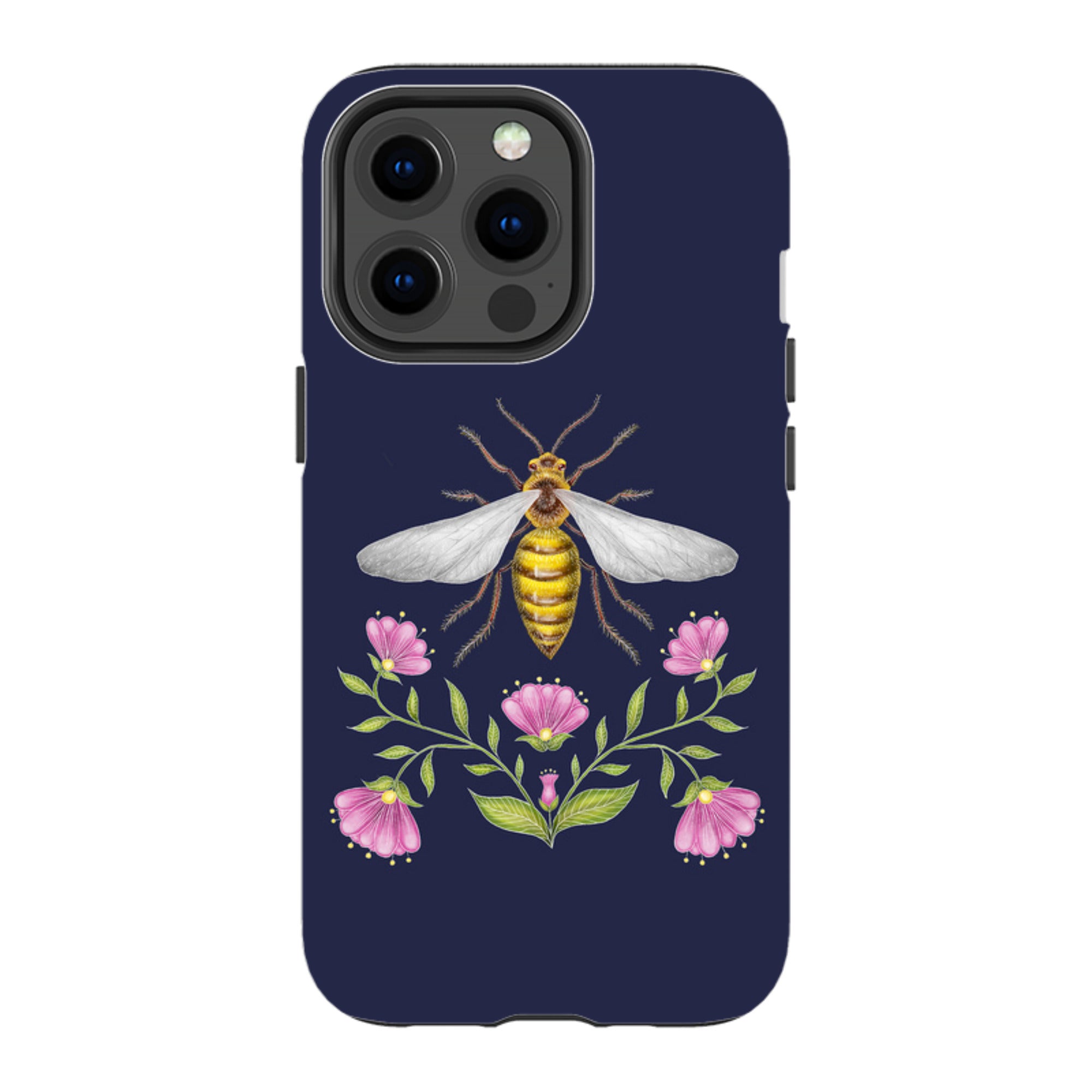 iPhone Tough Case - Wings Of Freedom Navy By Catherine Rowe