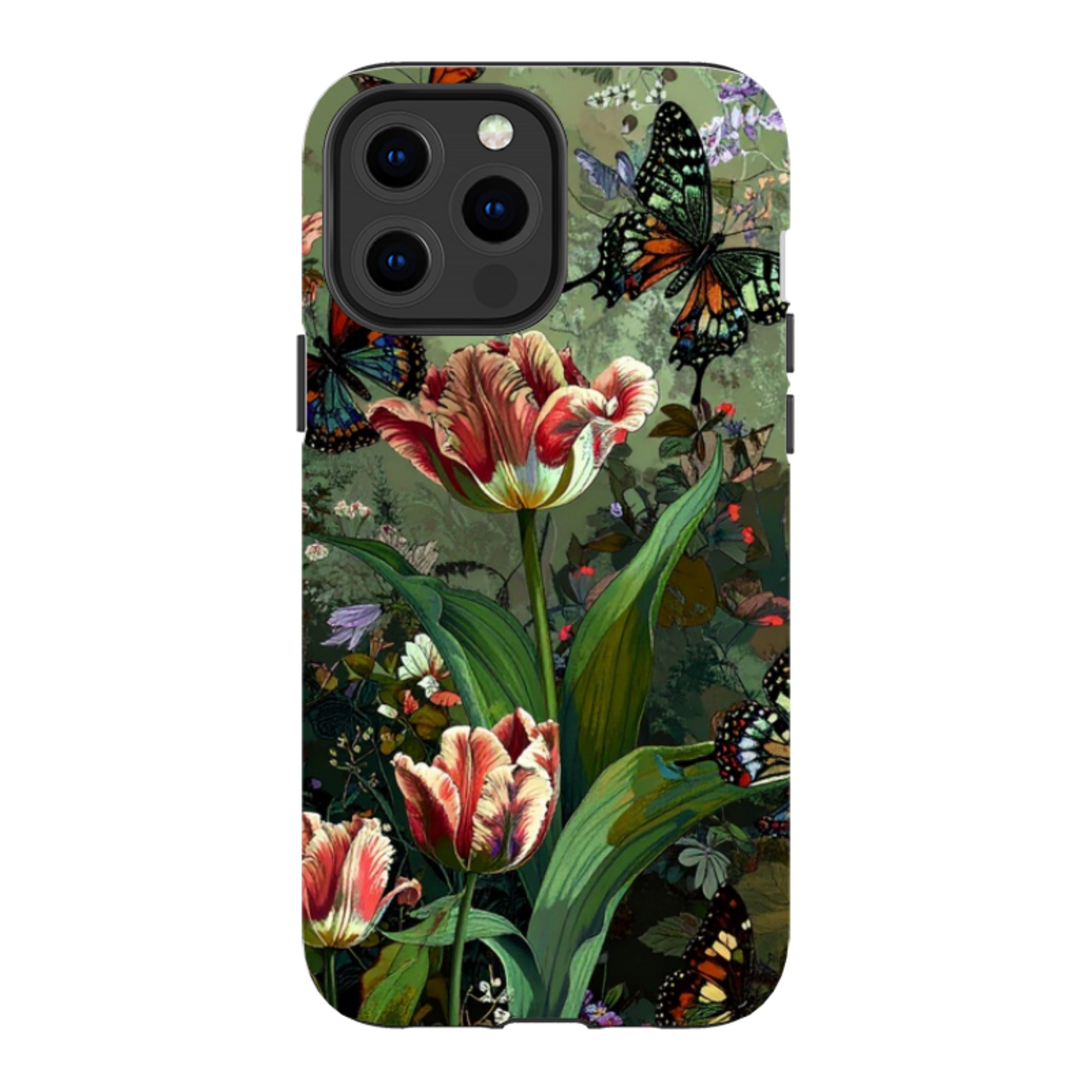 iPhone Tough Case - Green Vyne Butterflies