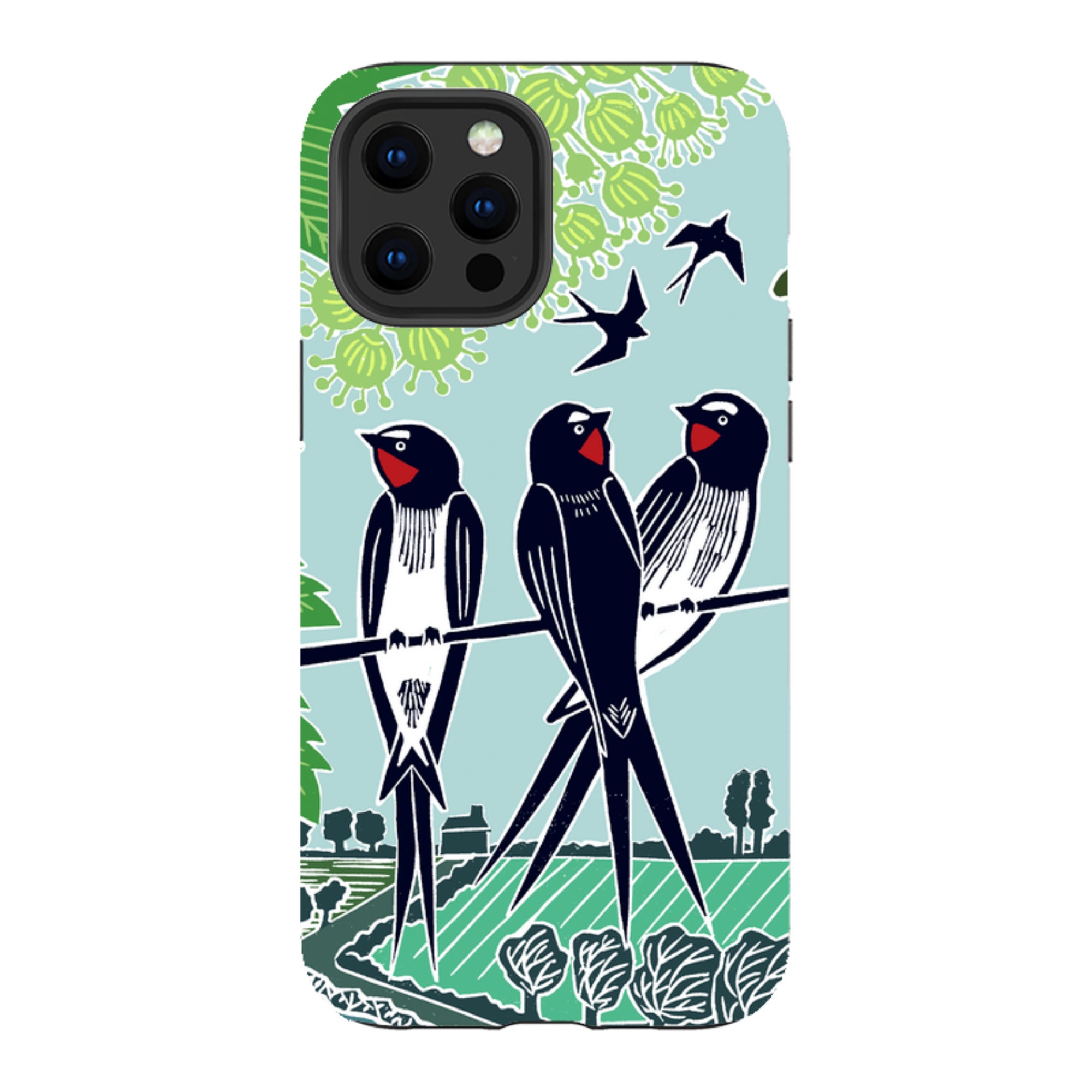 iPhone Tough Case - Swallows By Kate Heiss