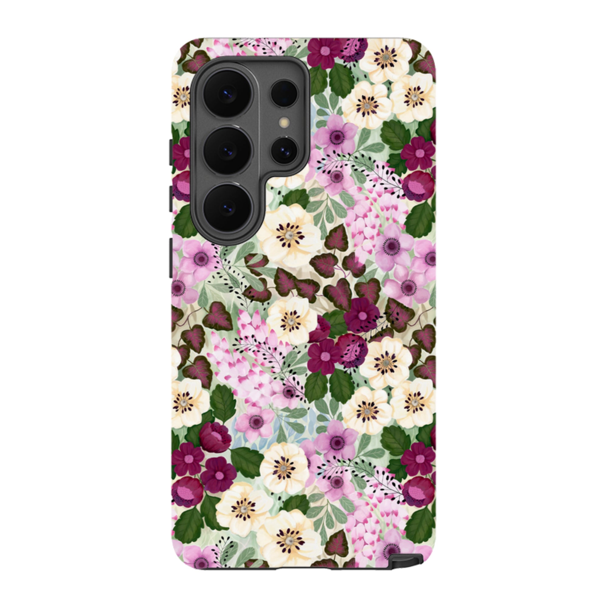 Samsung Tough Case - Purple Flowers By Bex Parkin