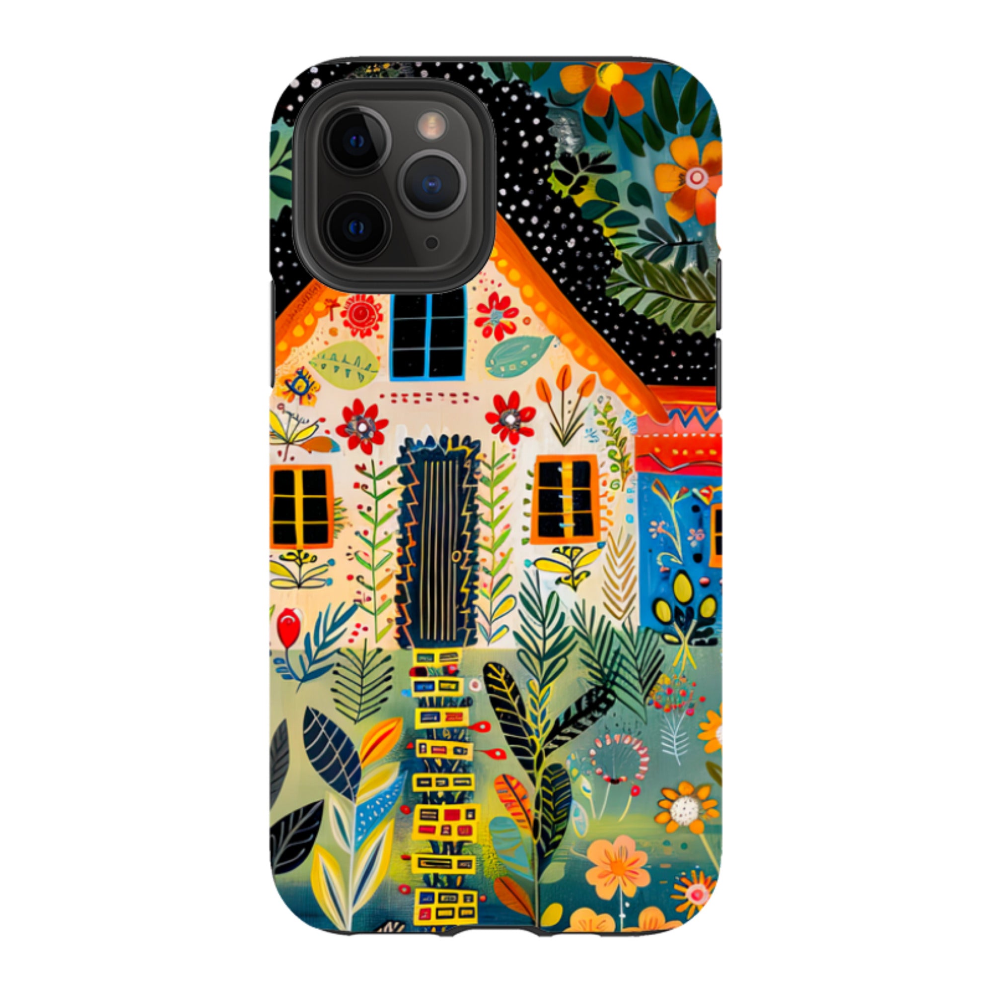 iPhone Case - Folk Art House II