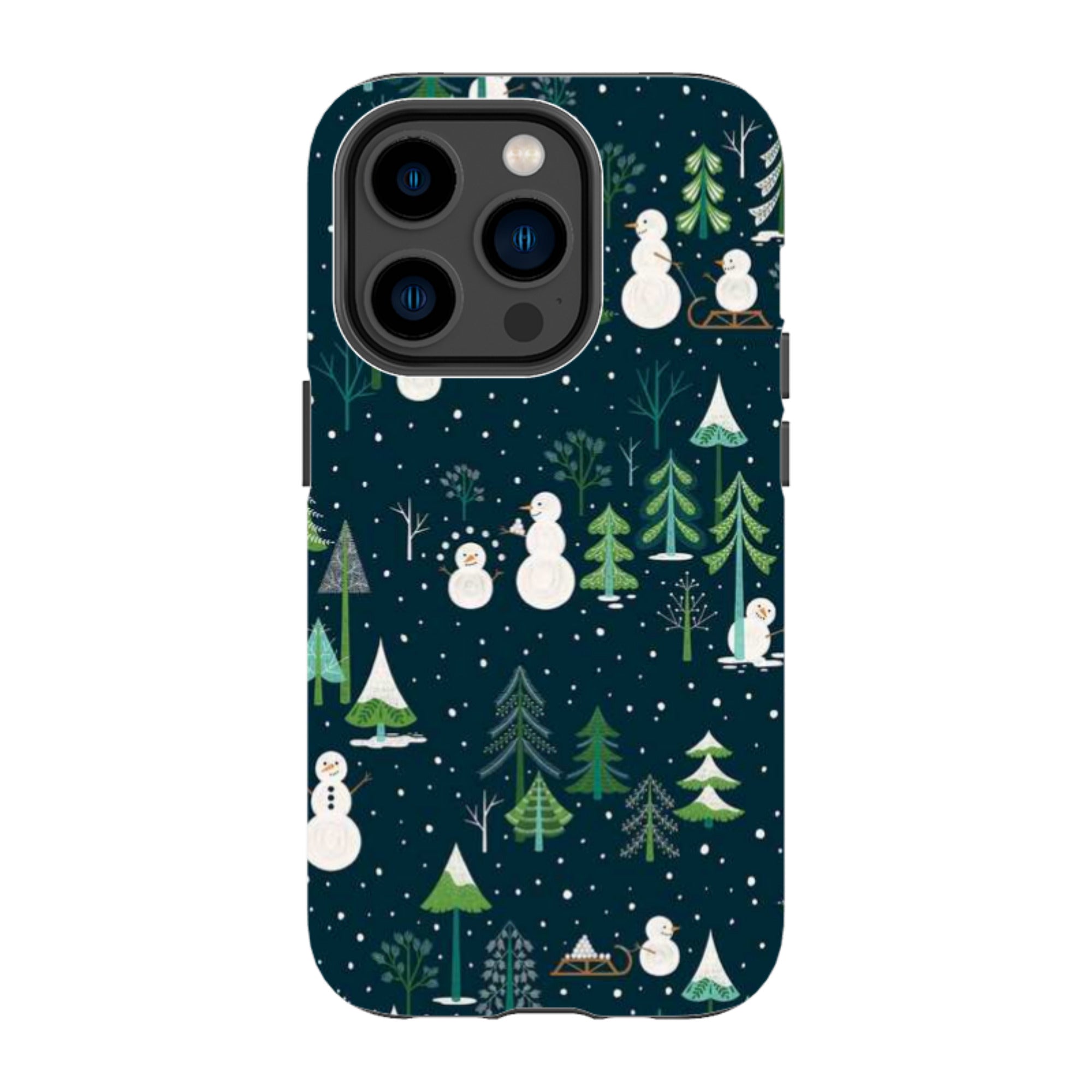 iPhone Tough Case - Snowman Playground By Jenny Zemanek