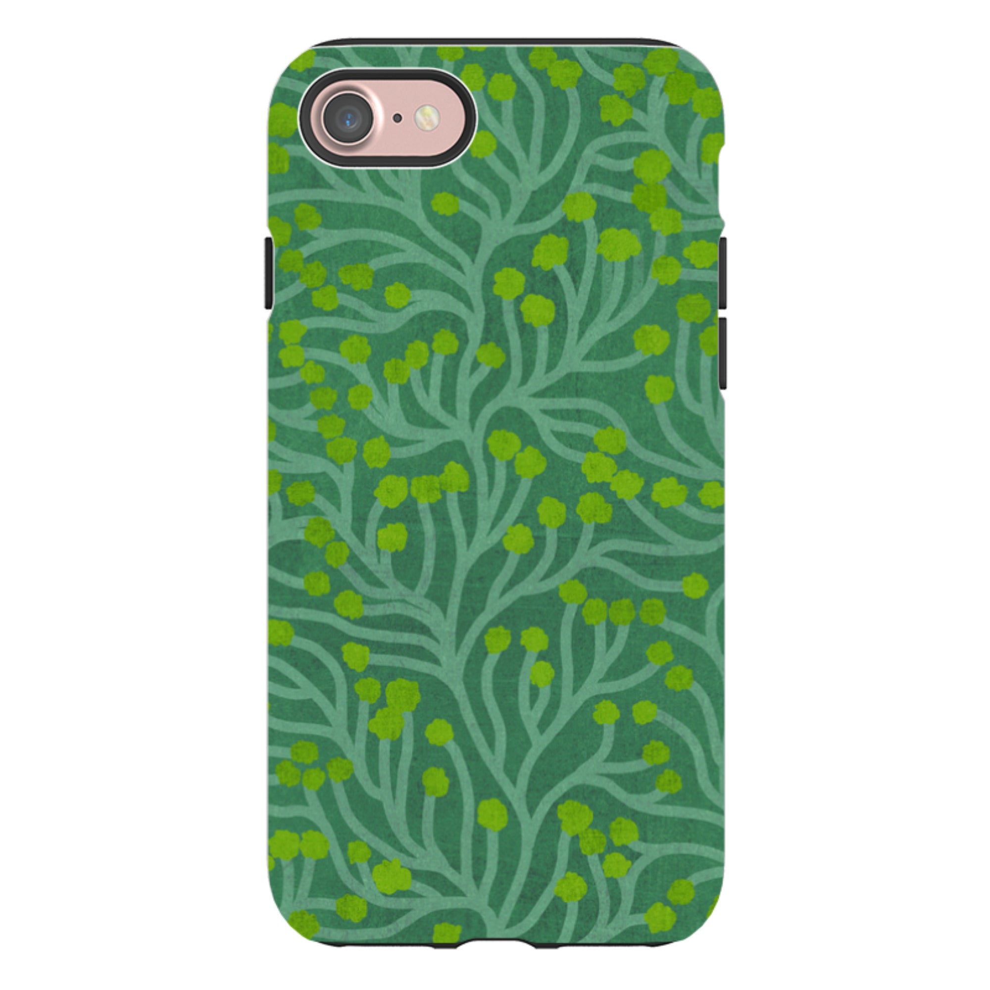 iPhone Tough Case - Vine Green And Teal By Katherine Quinn
