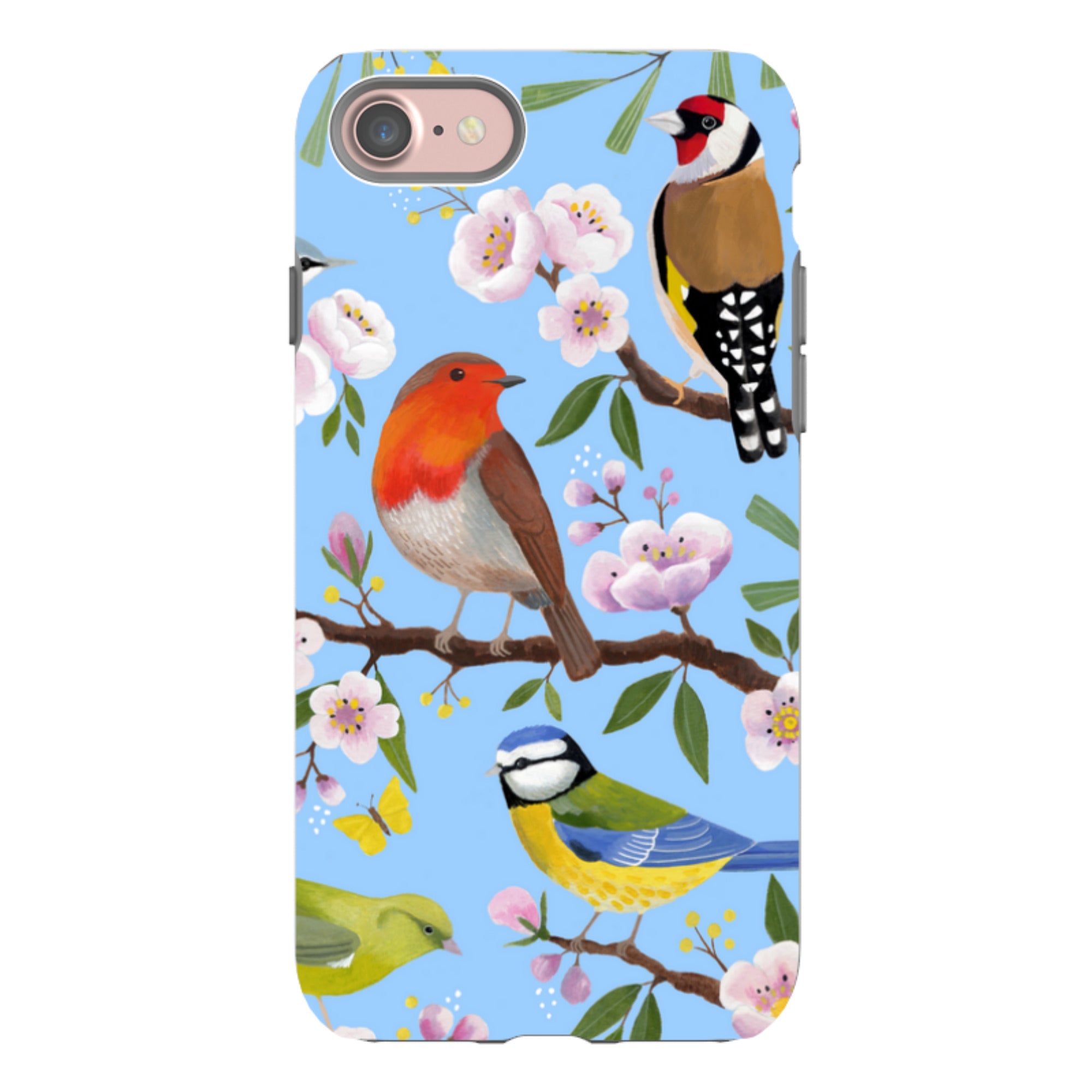 iPhone Tough Case - Garden Birds By Bex Parkin