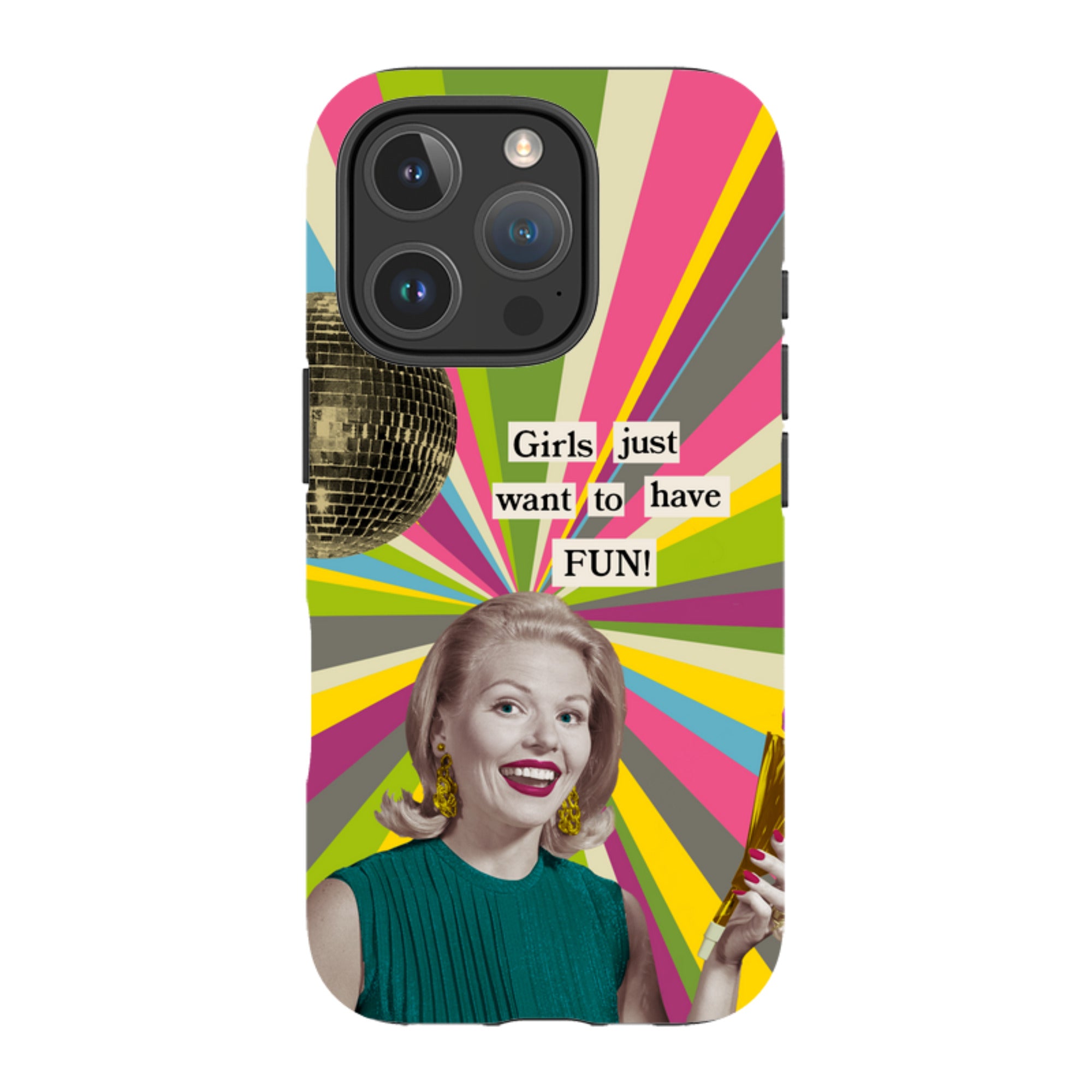 iPhone Tough Case - Girls want to have fun By Clare Jordan