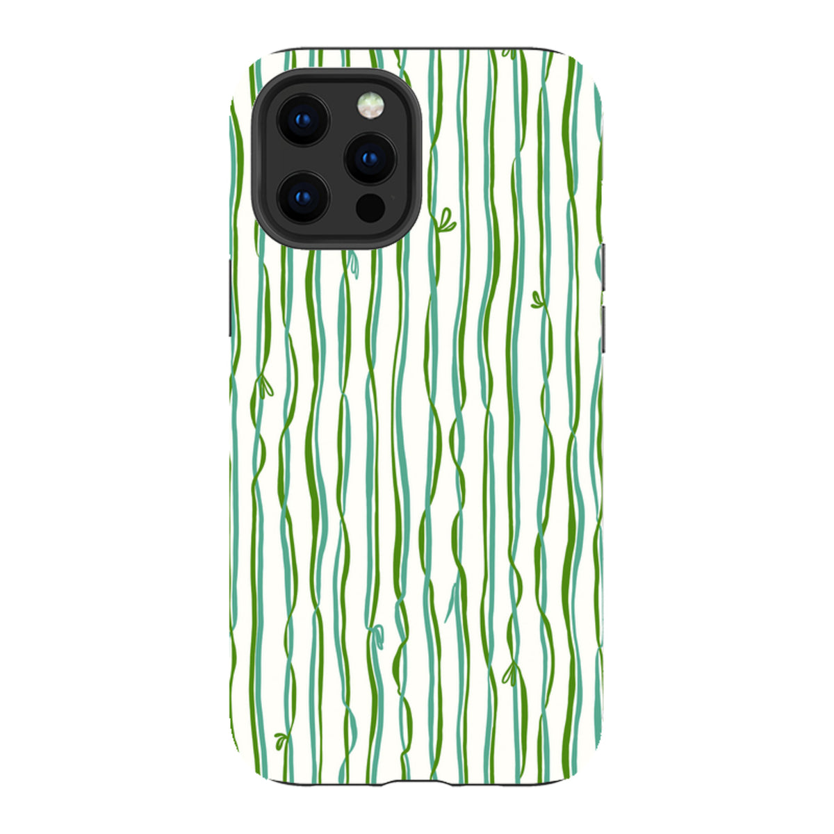 iPhone Tough Case - Ribbons blue and green By Katherine Quinn