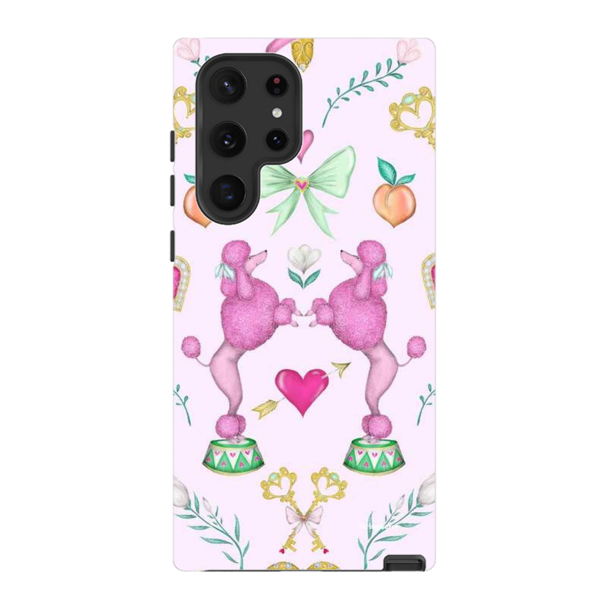 Samsung Tough Case - Pink Poodle Parlour Sugar By Catherine Rowe