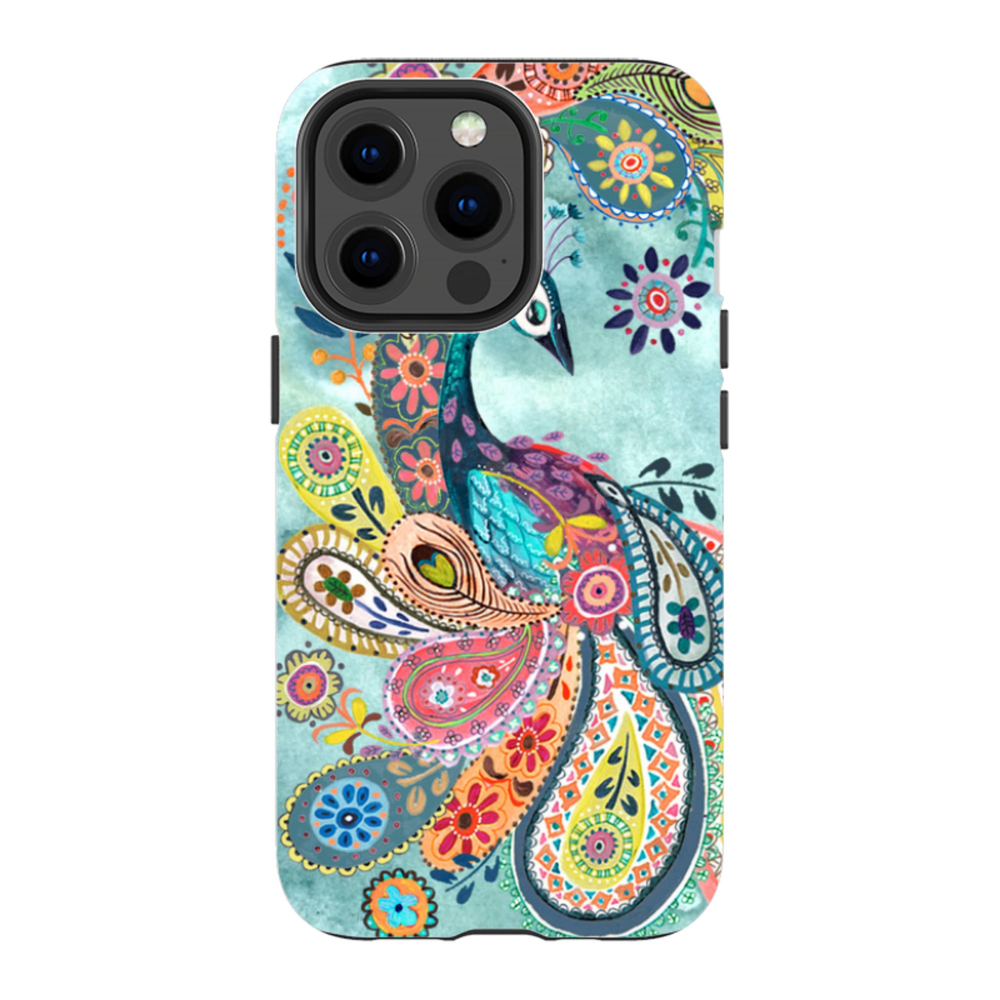 iPhone Tough Case - Peacock Dreams By Caroline Bonne Muller