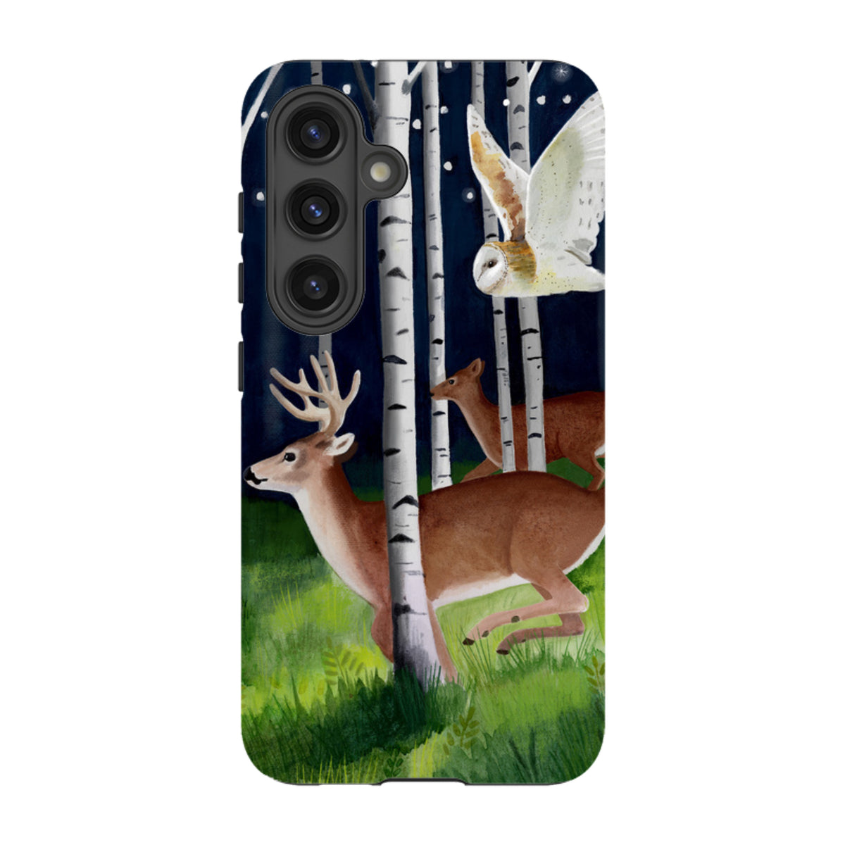 Samsung Tough Case - Green Forest By Bex Parkin