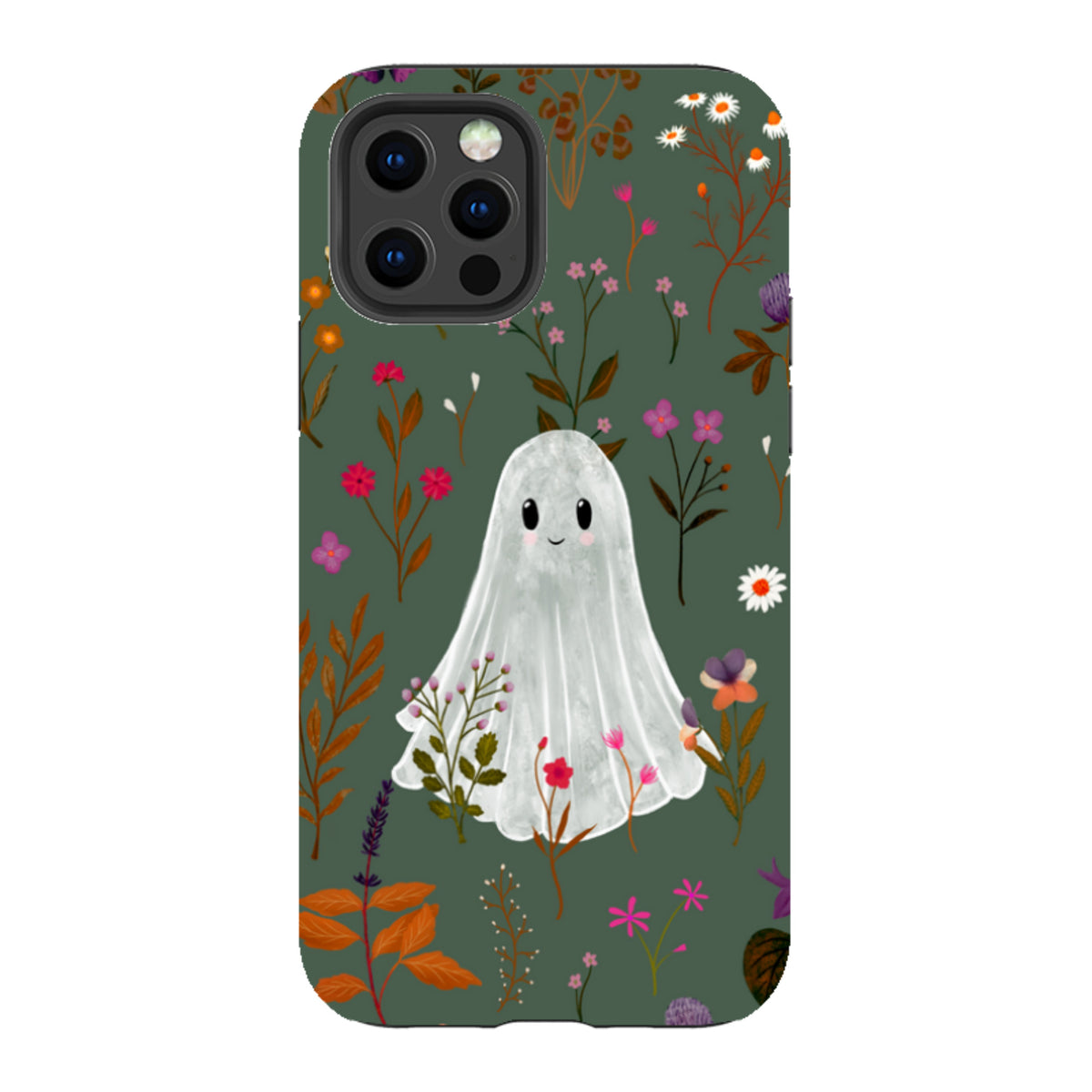 iPhone Tough Case - Ghost in the Garden - Pine Multi By Katherine Quinn