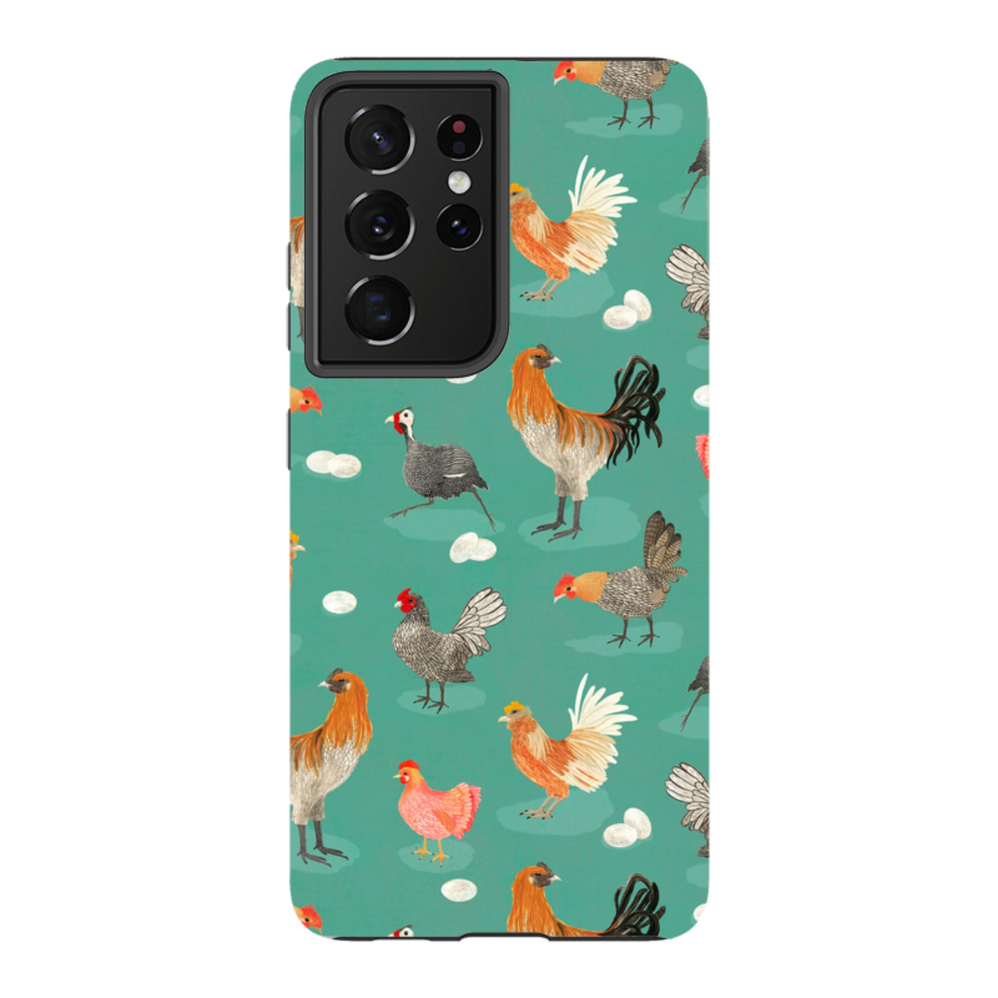 Samsung Tough Case - Chicken Teal By Katherine Quinn