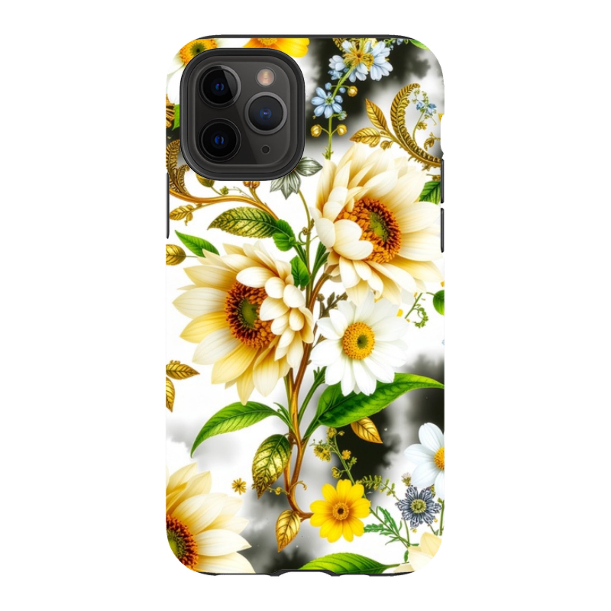 iPhone Case - Gold Flowers