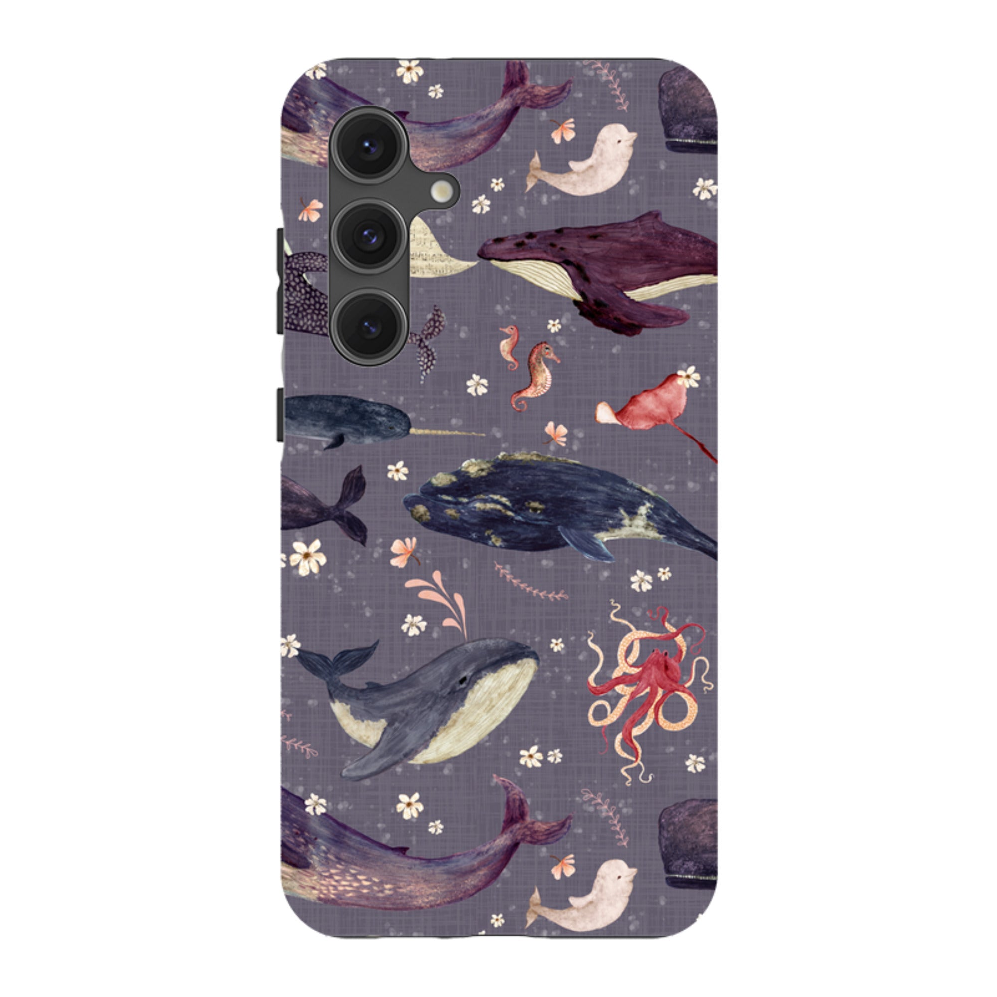 Samsung Tough Case - Whale Song Lavender By Katherine Quinn
