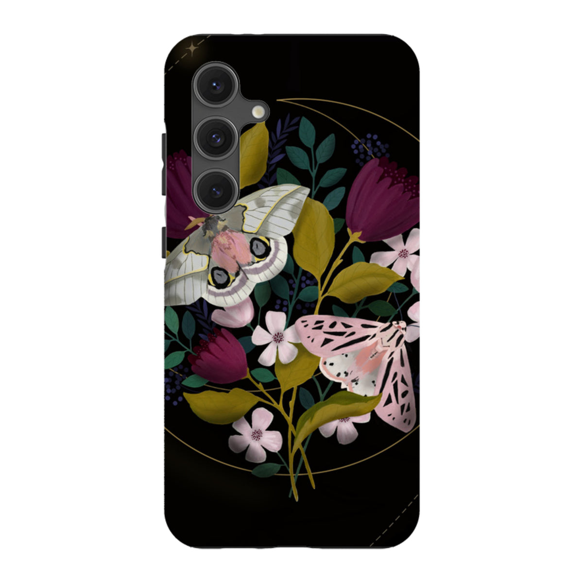 Samsung Tough Case - Moon Moths By Bex Parkin